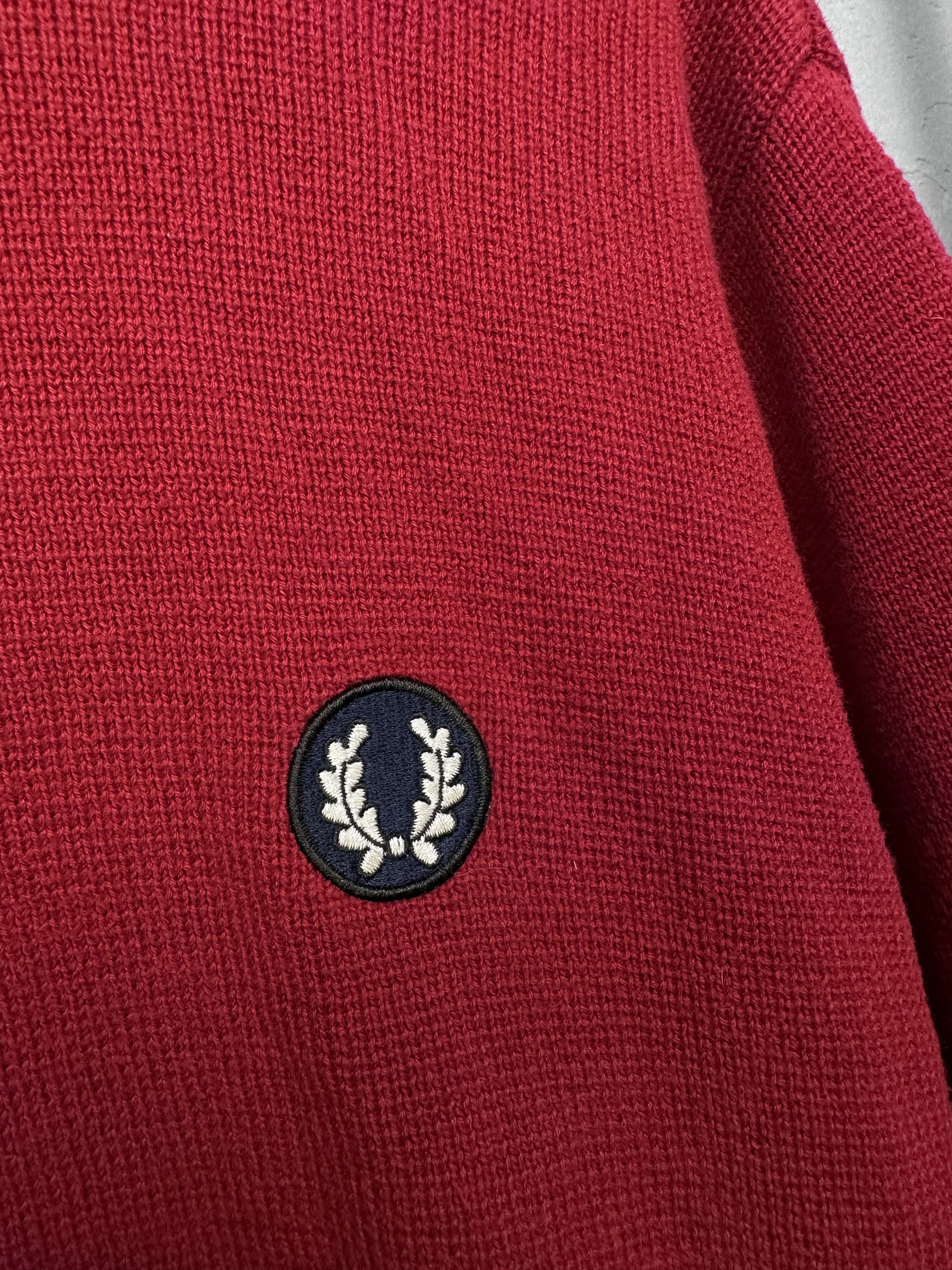 Fred Perry Fred Perry Vintage Mens Crew Neck Knit Sweater Size US M / EU 48-50 / 2 - 3 Thumbnail