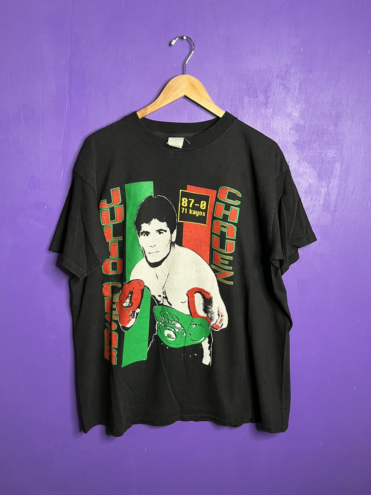 Rap Tees Vintage 90s Julio Cesar Chavez remember the Alamo rap tee Size US XL / EU 56 / 4 - 1 Thumbnail