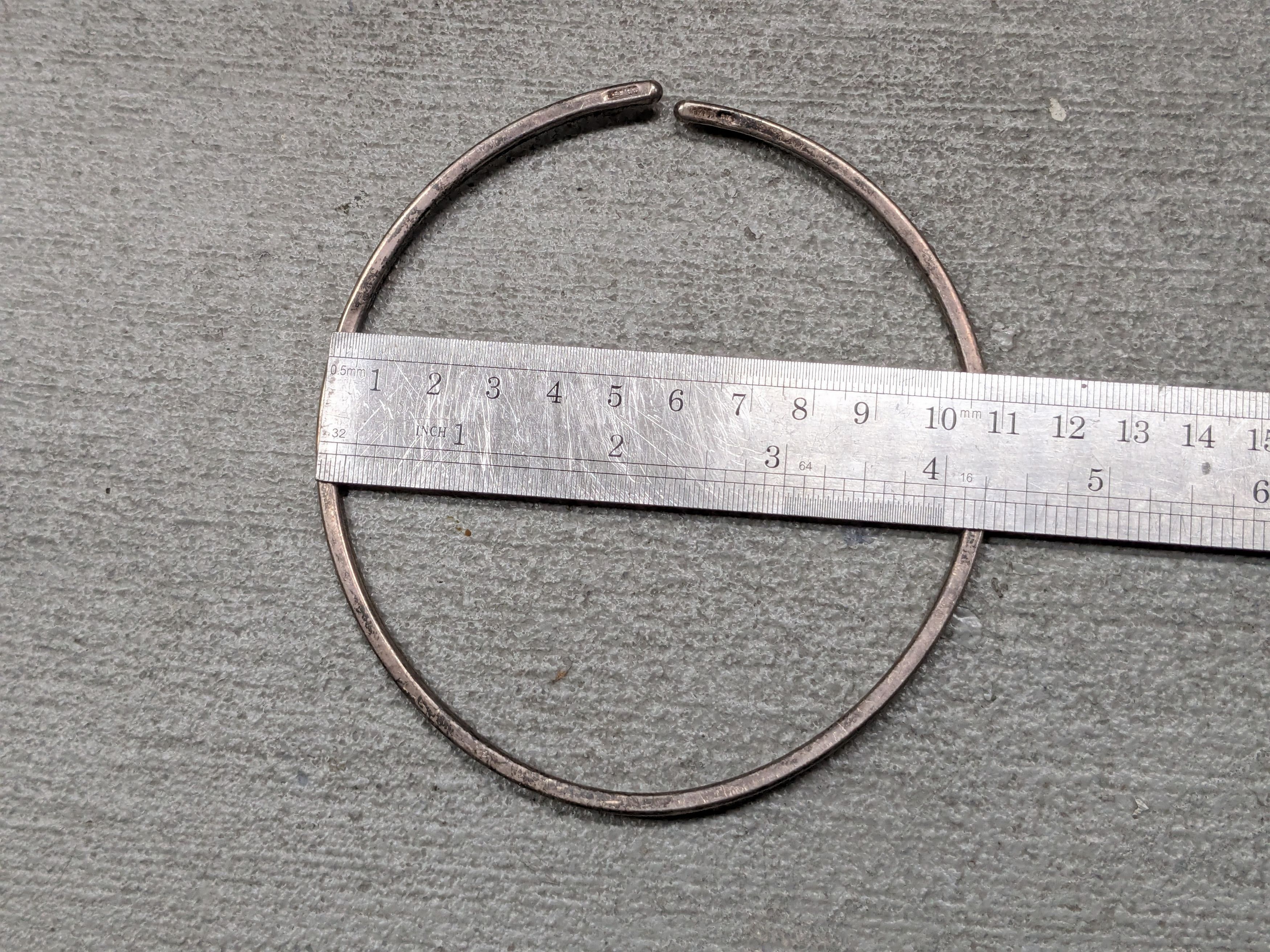 Other Vintage Sterling Silver Collar Necklace Choker 13" Y2K Size ONE SIZE - 12 Thumbnail