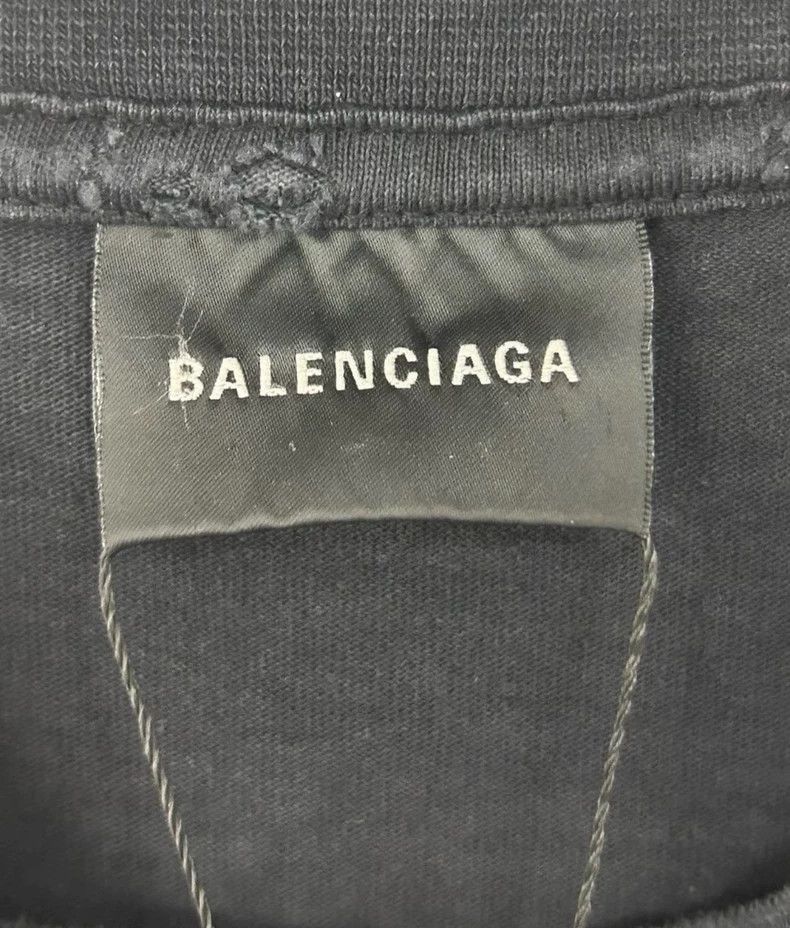 Balenciaga Balenciaga Embroidery Destroyed Short Sleeve Size US S / EU 44-46 / 1 - 4 Thumbnail