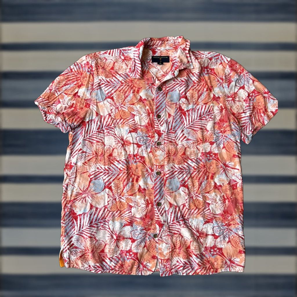 Vintage VINTAGE Margaritaville Jimmy Buffett Tropical Floral Camp Hawaiian Shirt Small Rayon Size US S / EU 44-46 / 1 - 1 Thumbnail