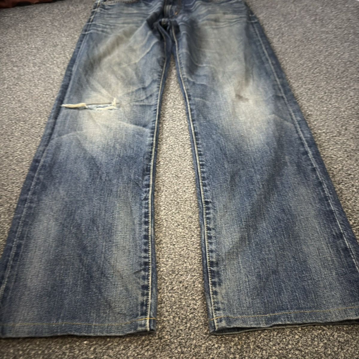 Undercover × Uniqlo 🔥🇯🇵 Vintage Japanese Uniqlo S002 Seditionaries Denim Jeans Size US 33 - 5 Thumbnail