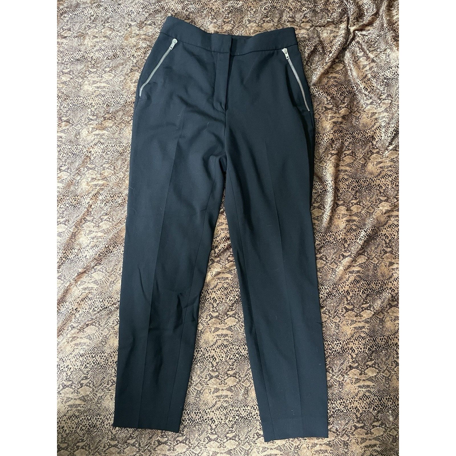 Alexander Wang Alexander Wang Black Tapered Tailored Trouser High Waist 2 Size 26" / US 2 / IT 38 - 1 Thumbnail