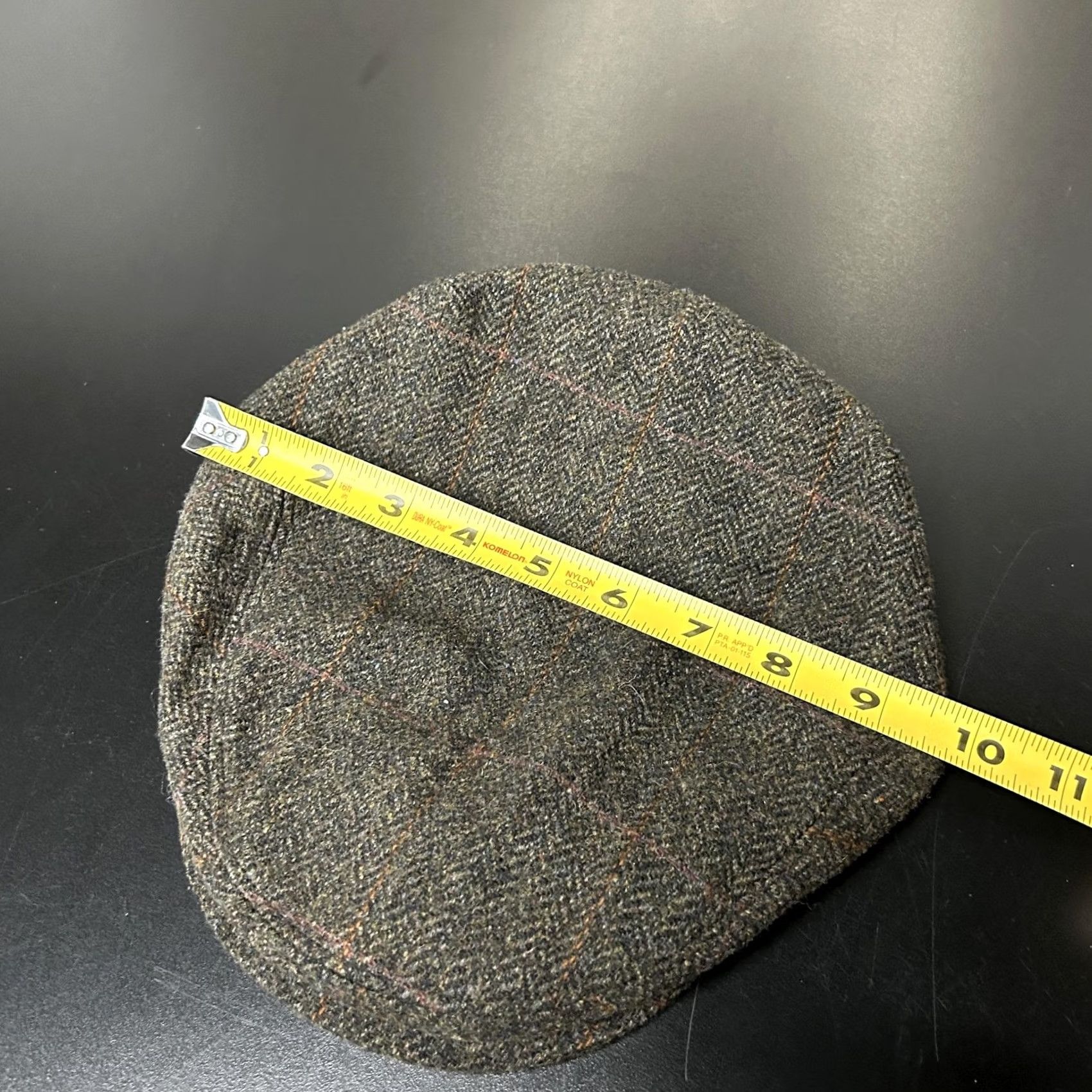 Jos. A. Bank VINTAGE Jos. A. Bank Hat Cap Fitted Mens Medium Brown Herringbone Tweed Wool Flat Lined Size ONE SIZE - 6 Thumbnail
