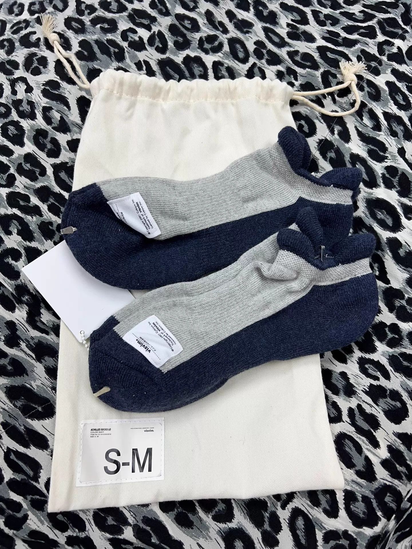 Visvim VISVIM ACHILLES SOCKS LOW NAVY S/M Size ONE SIZE - 1 Thumbnail
