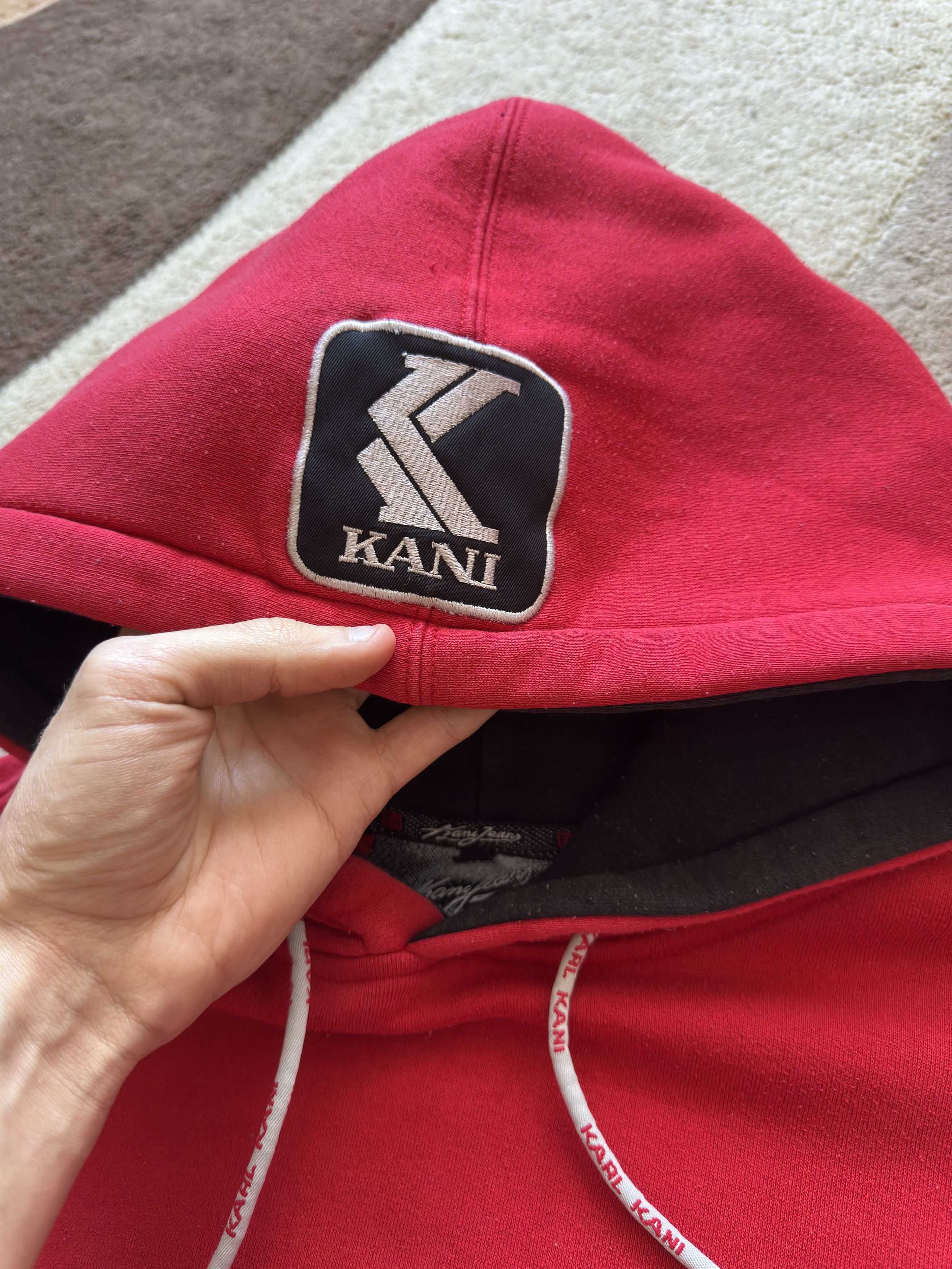 Karl Kani Vintage Hoodie Karl Kani Jeans Hip Hop Rap Boxy Red Spellout Size US M / EU 48-50 / 2 - 5 Thumbnail
