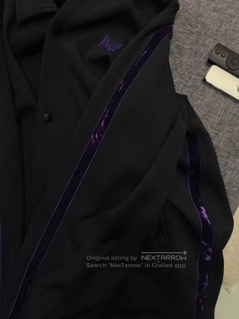 Needles Needles Silk embroidered purple edge coach jacket Size US M / EU 48-50 / 2 - 1 Thumbnail
