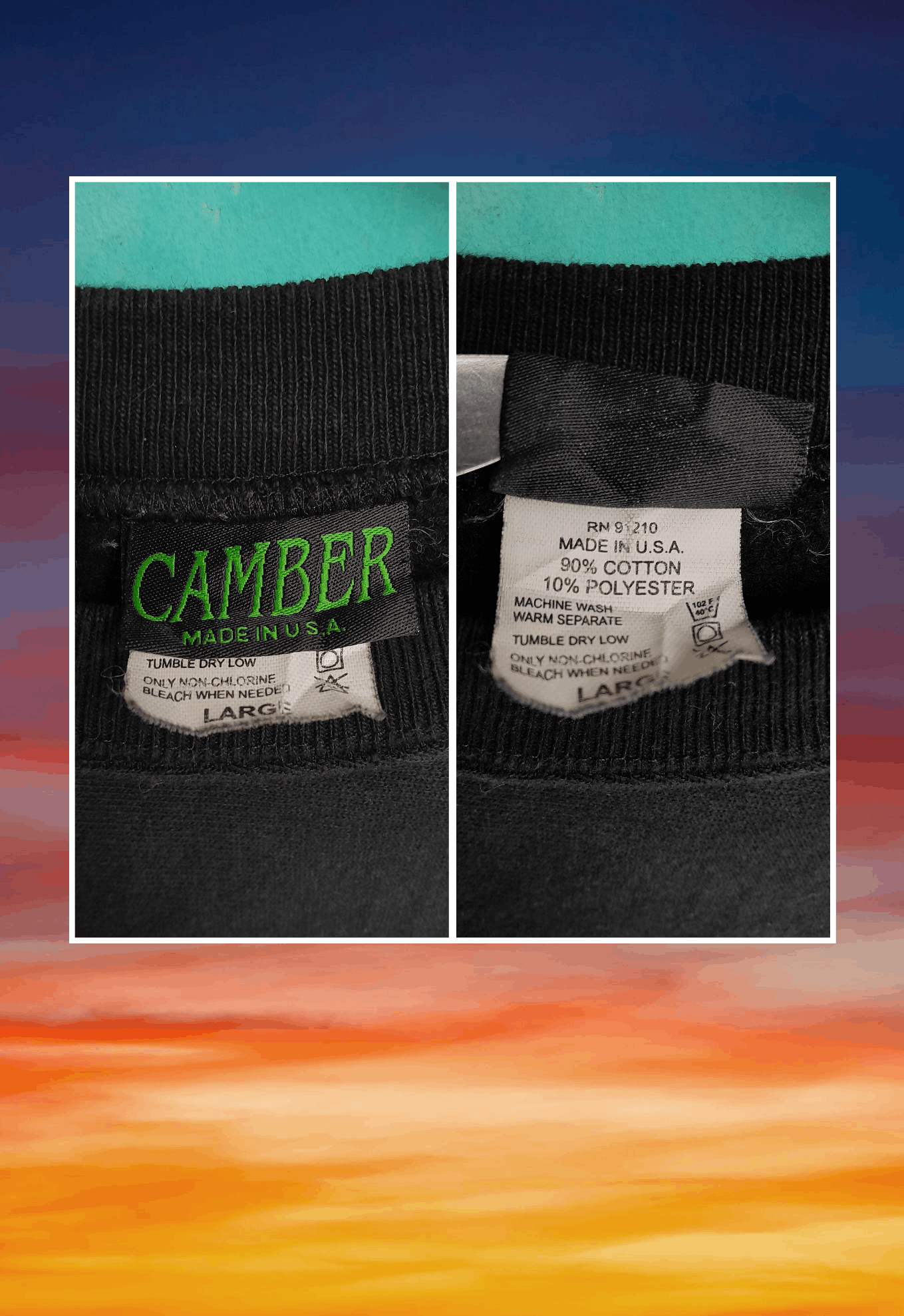 Camber Streetwear Vintage 90s Camber blank reverse weave sweatshirt Size US L / EU 52-54 / 3 - 6 Thumbnail