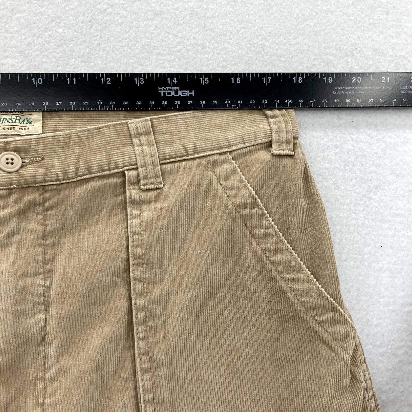 Vintage St Johns Bay Corduroy Pants Mens 36x29 Khaki Beige Straight Leg Mid Rise Casual Size US 36 / EU 52 - 6 Thumbnail