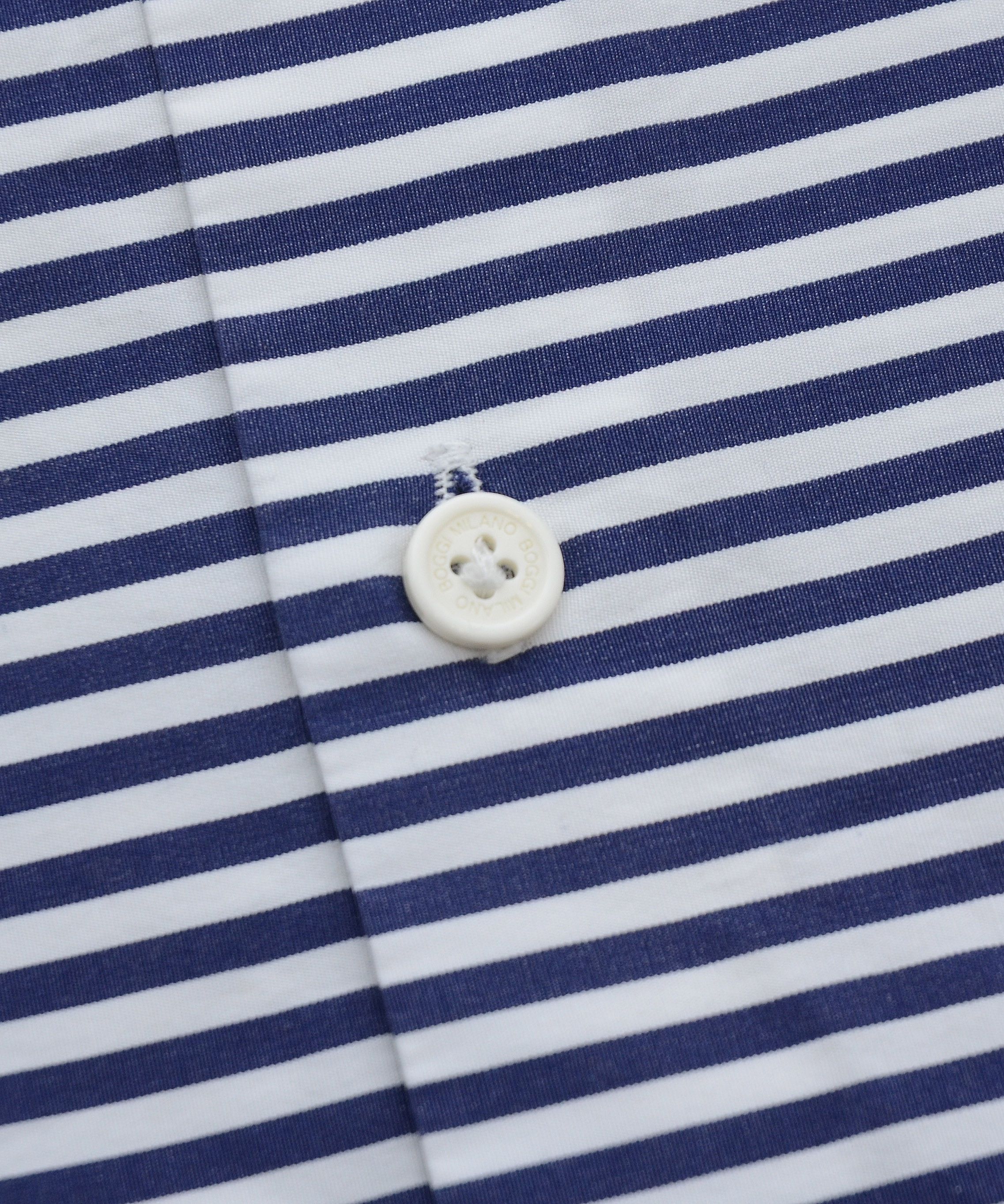 Boggi Boggi Luxury Long Sleeve Button Up Striped Shirt Size US M / EU 48-50 / 2 - 7 Thumbnail