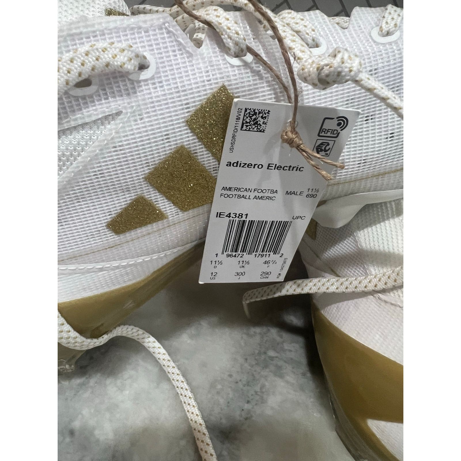 Adidas Adidas Adizero Electric Football Cleats White Gold Men Size US 10.5 / EU 43-44 - 9 Thumbnail