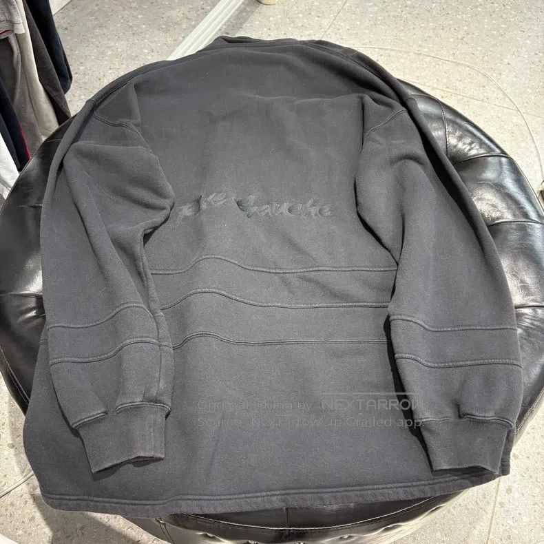Balenciaga Balenciaga Black Embroidered Buckle Logo Half Zip Hooded S Size US M / EU 48-50 / 2 - 2 Thumbnail