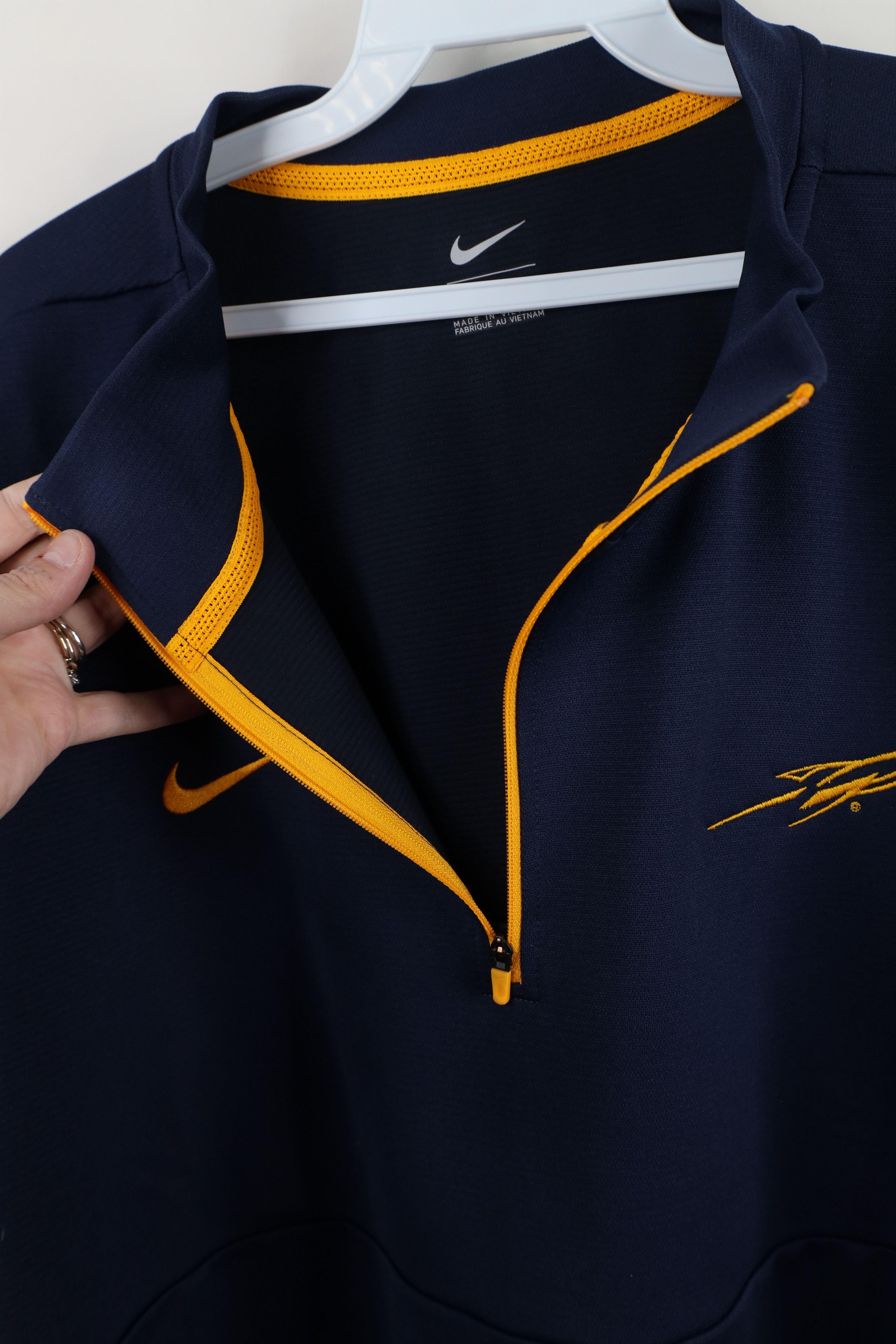 Nike × Vintage Nike University of Toledo Football Half Zip Pullover Jacket Size US XL / EU 56 / 4 - 7 Thumbnail