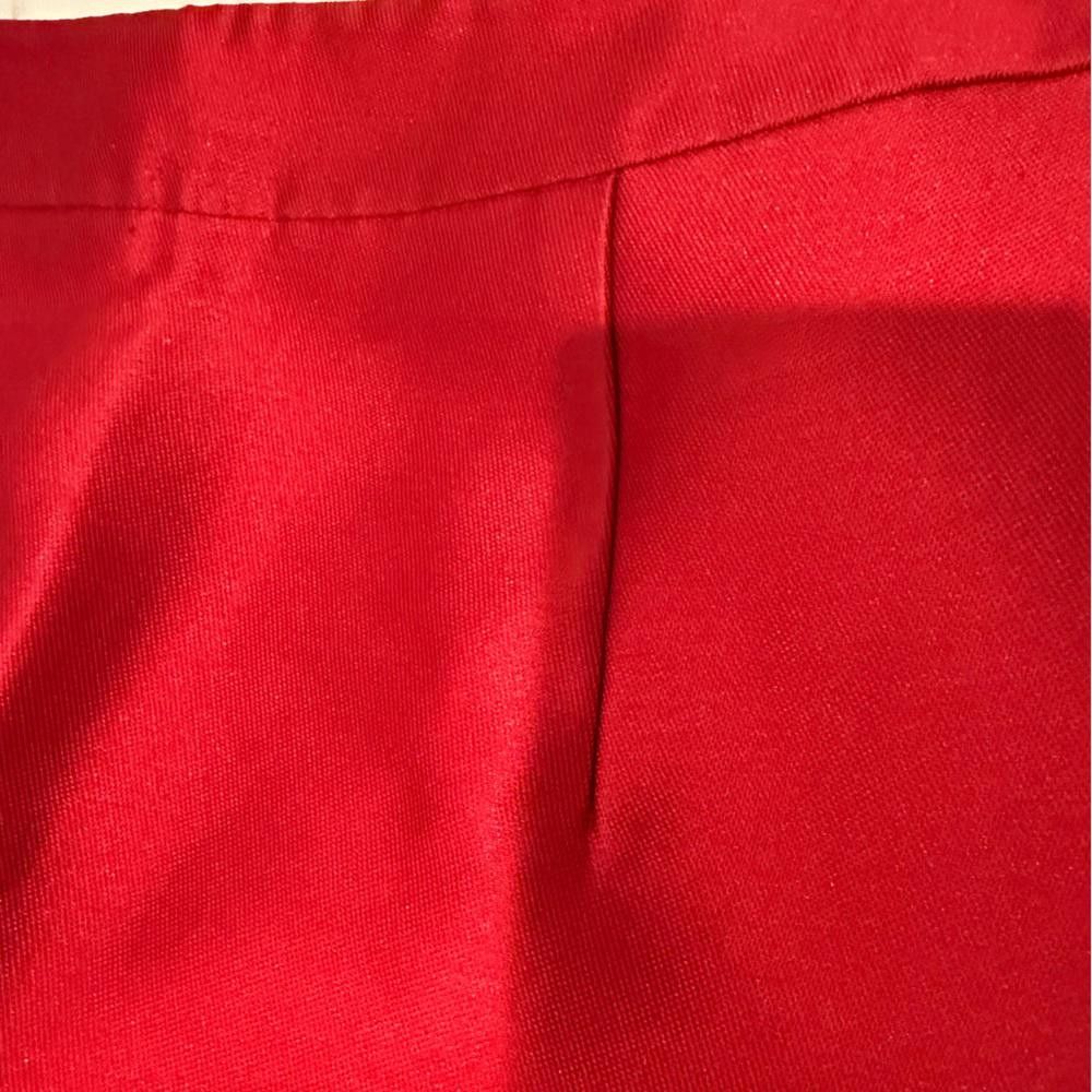 Designer Kate Spade Zooey Red Mini Skirt Silk Blend Size 2 Size 26" / US 2 / IT 38 - 10 Thumbnail