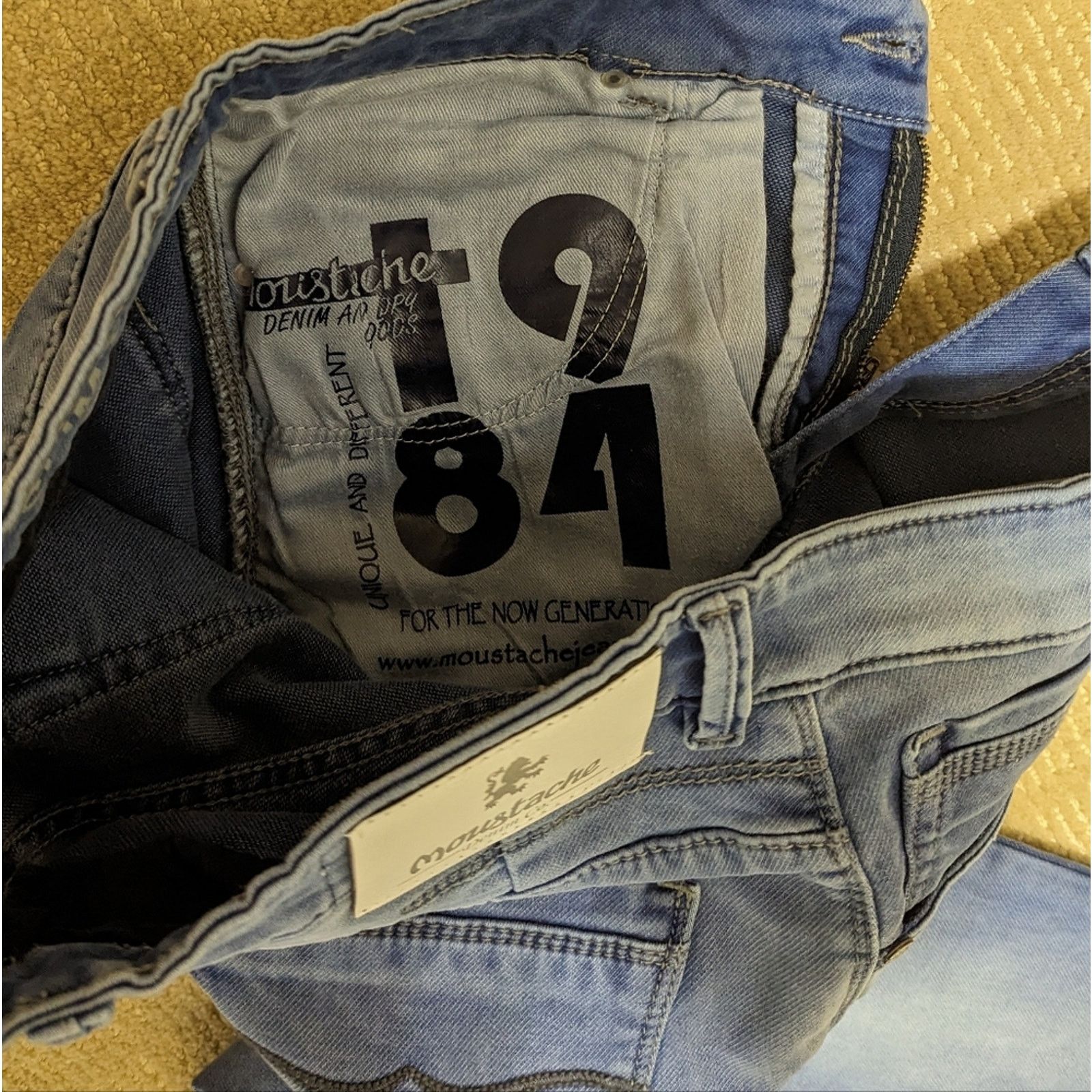 Other Men Moustache jeans Denim Co 32w, inseam 32, slim straight Size US 32 / EU 48 - 3 Thumbnail