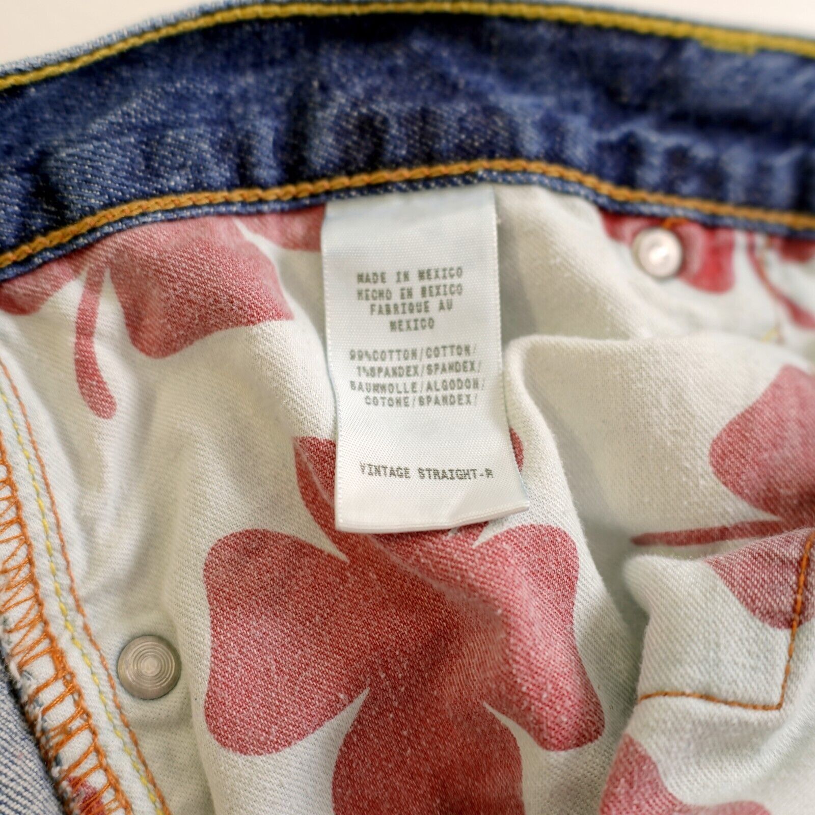 Lucky Brand Lucky Brand Blue Stone Hipster Wash Mid Rise Denim Jeans 35/ Size US 35 - 11 Thumbnail