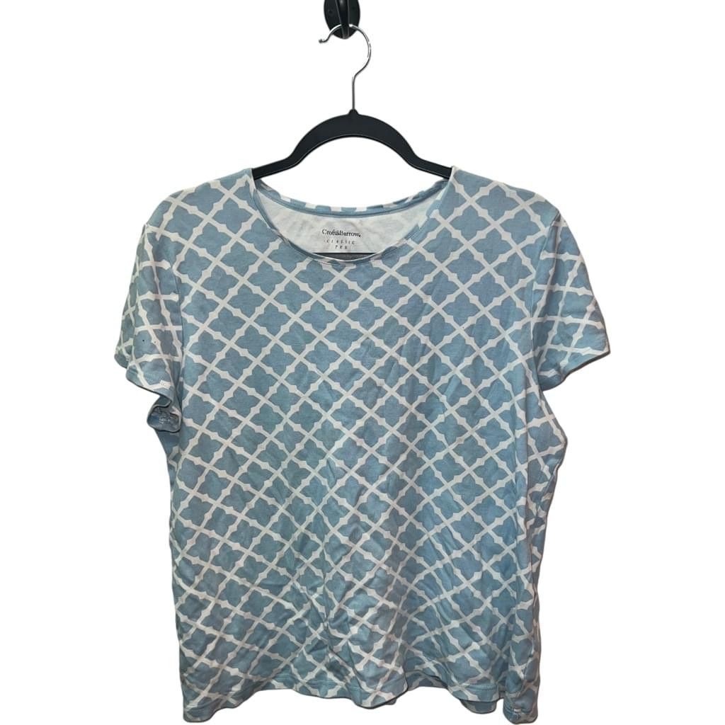 Croft & Barrow Women's Croft & Barrow Blue Short Sleeve T-Shirt Size XL Size XL / US 12-14 / IT 48-50 - 1 Thumbnail