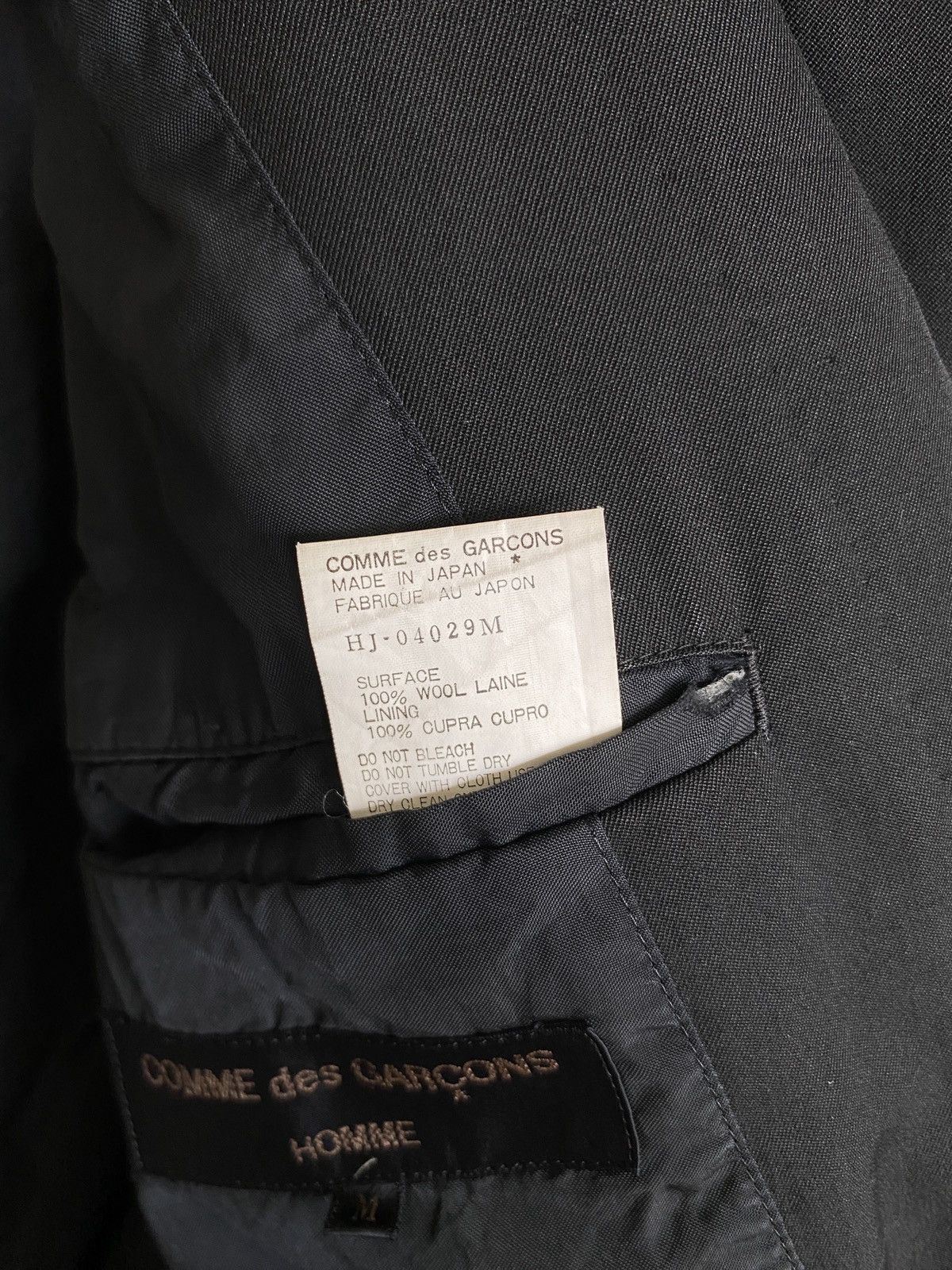 Comme des Garcons Homme Vintage Japanese Brand Comme Des Garcons Homme Jacket 1988s Size US M / EU 48-50 / 2 - 11 Thumbnail