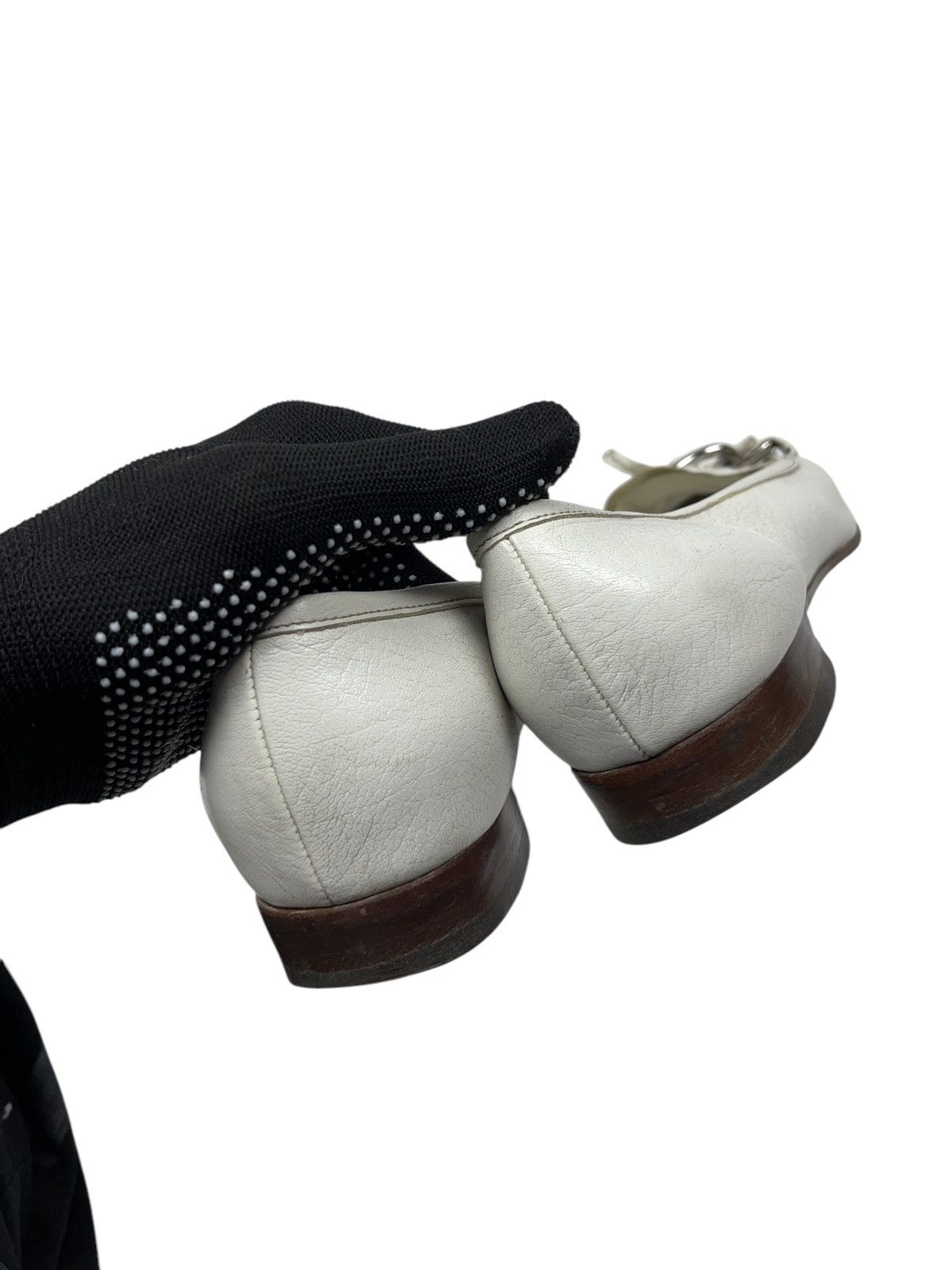 Prada × Vintage Vintage Prada Leather Loafers with Metal Chain Size US 7 / IT 37 - 6 Thumbnail