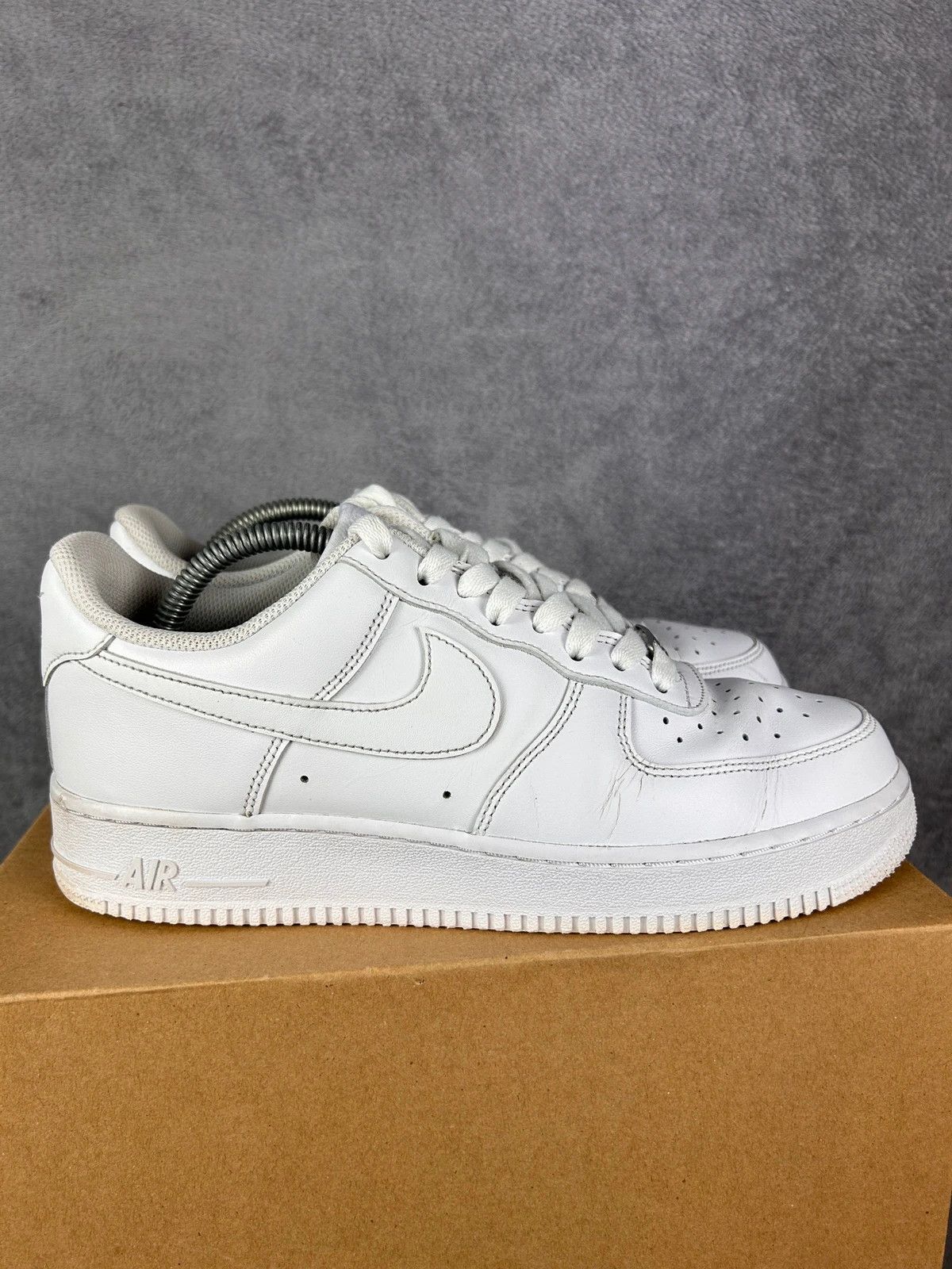 Nike Nike Air Force 1 low AF-1 tripple white sneakers swoosh Size US 8 / EU 41 - 5 Thumbnail
