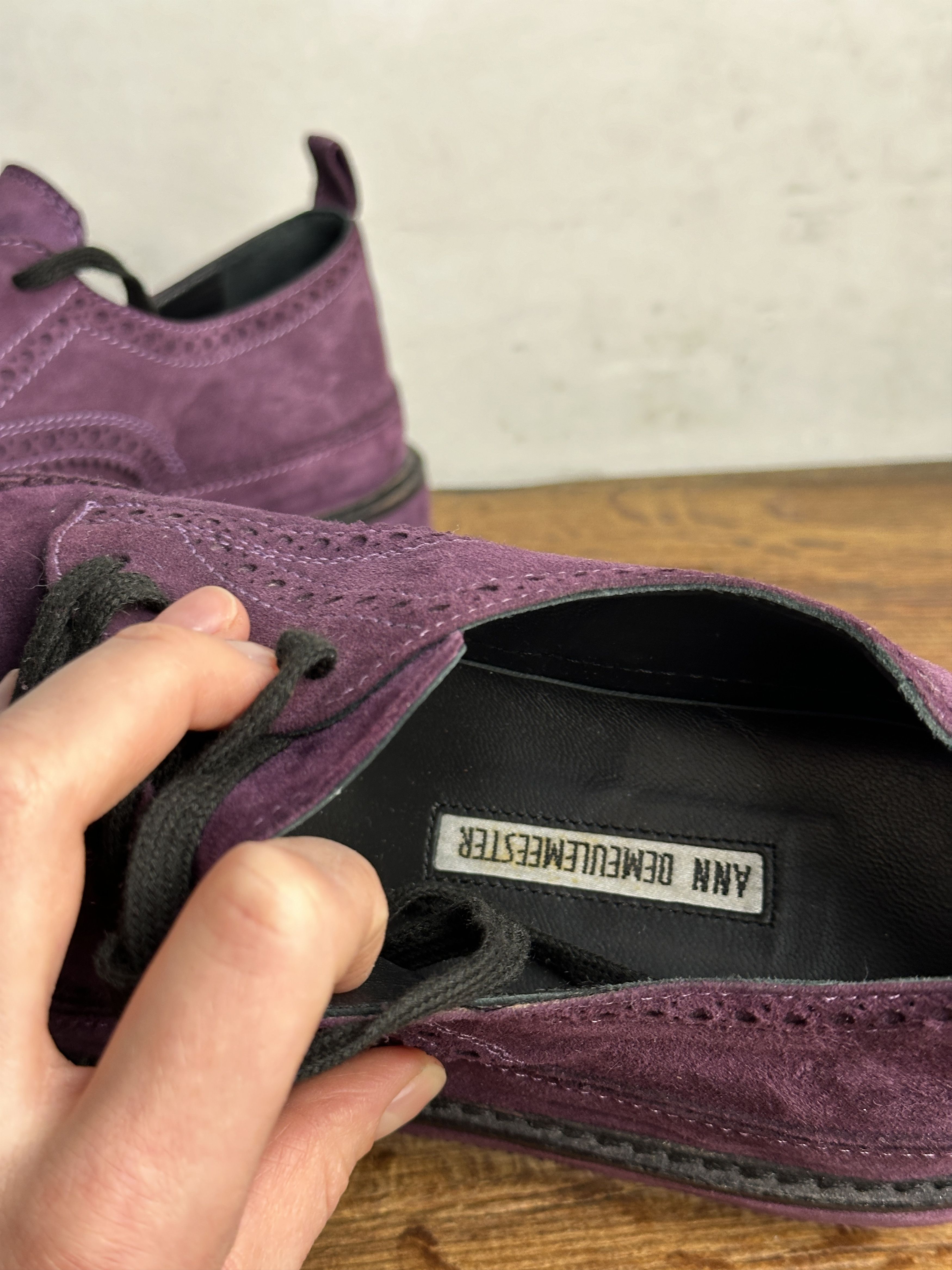 Ann Demeulemeester Ann Demeulemeester Suede Derby Shoes Size US 9 / IT 39 - 7 Thumbnail