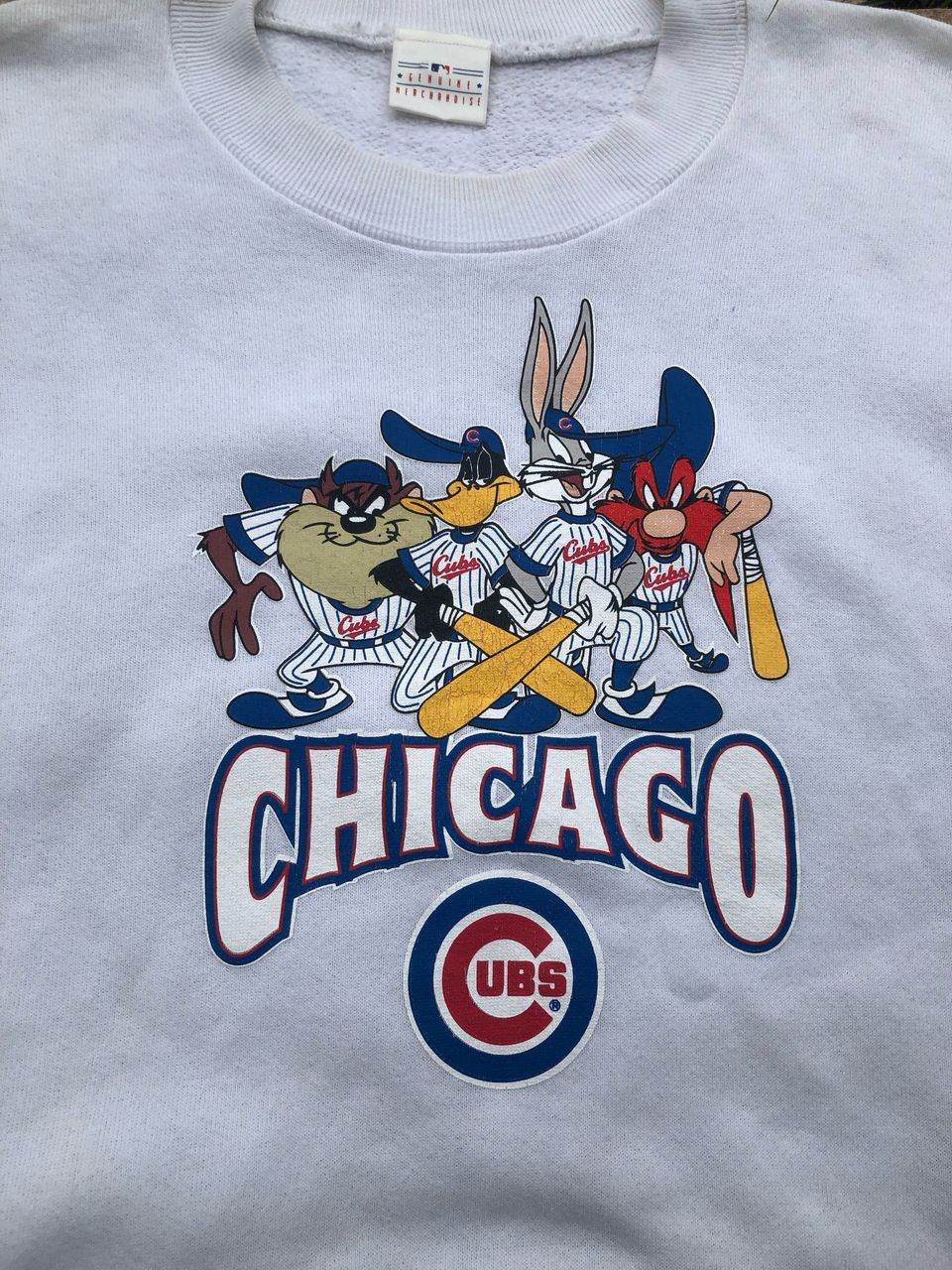 Cartoon Network × MLB × Vintage Vintage 90s Looney Tunes Chicago Cubs Sweatshirt Size US M / EU 48-50 / 2 - 3 Thumbnail