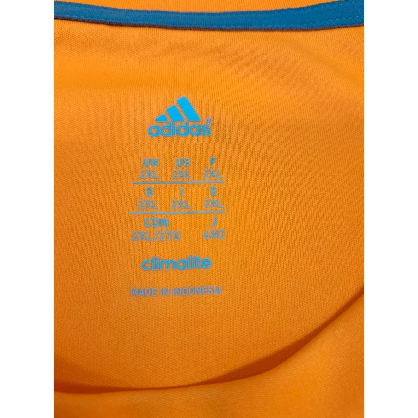 Adidas Adidas Men's Climalite Short Sleeve Shirt Orange/Grey 2XL Poly Logo Athletic Cross Training Running Gym T-Shirt Shirt Size US XXL / EU 58 / 5 - 6 Thumbnail