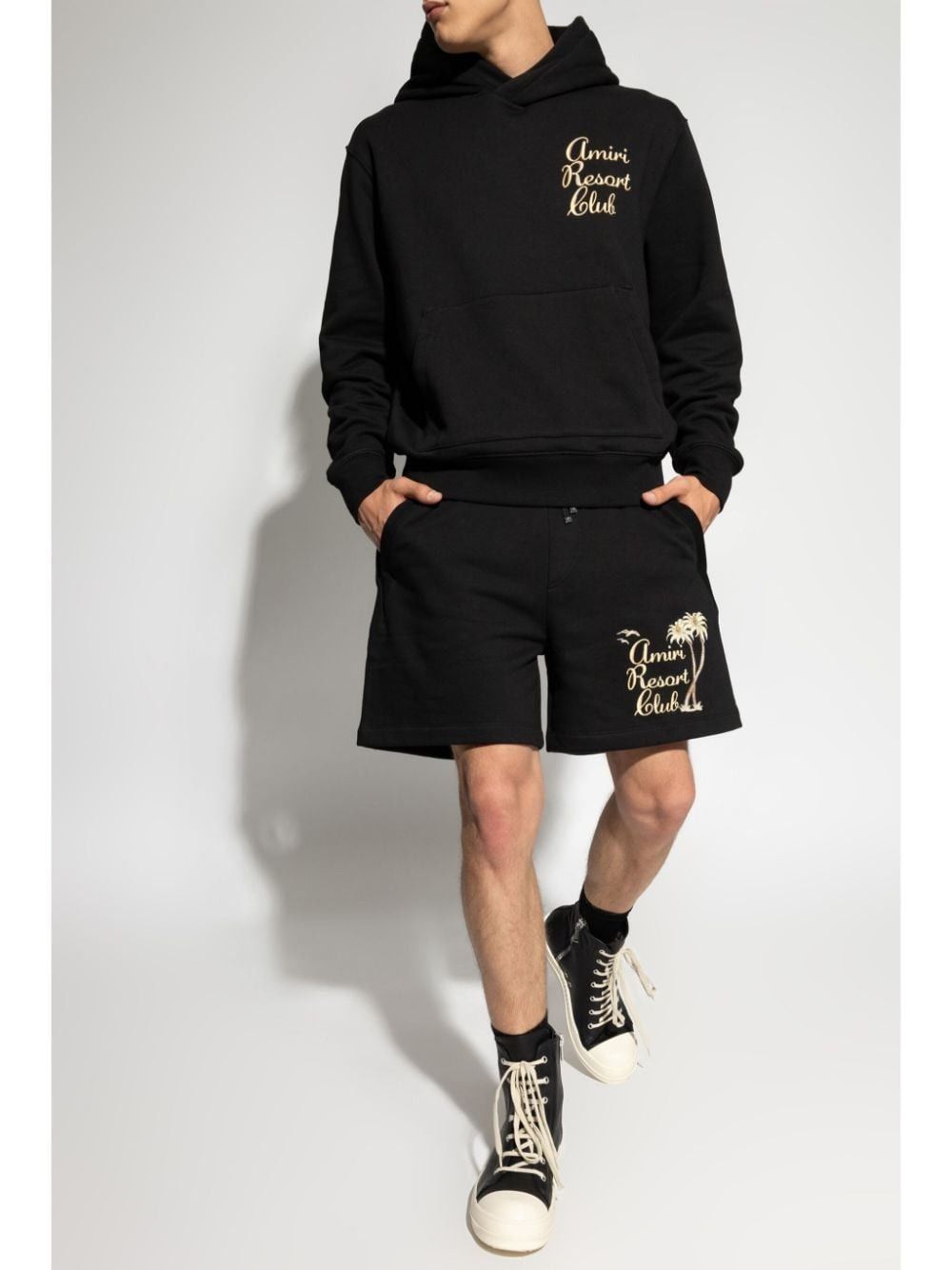Amiri o1s1wg110625 Resort Club Logo Hoodie in Black Size US M / EU 48-50 / 2 - 3 Thumbnail