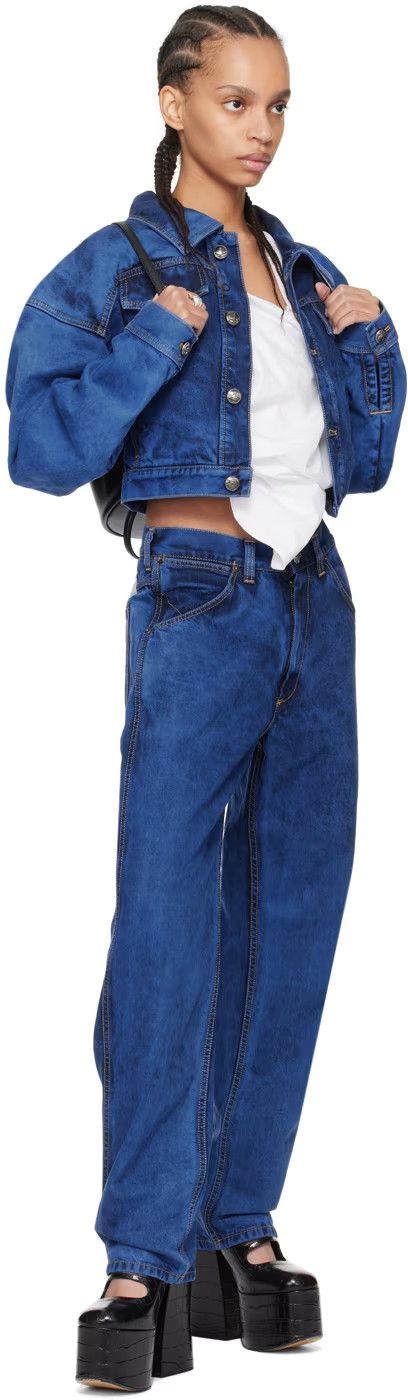 Vivienne Westwood o1s22i1n0924 Straight Cut Ranch Jeans in Blue Size 32" / US 10 / IT 46 - 4 Thumbnail