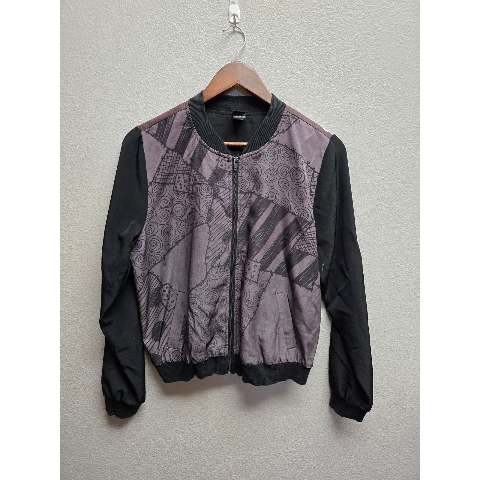 Other Nightmare Before Christmas Black Bomber Jacket Sally Print Size M / US 6-8 / IT 42-44 - 2 Thumbnail