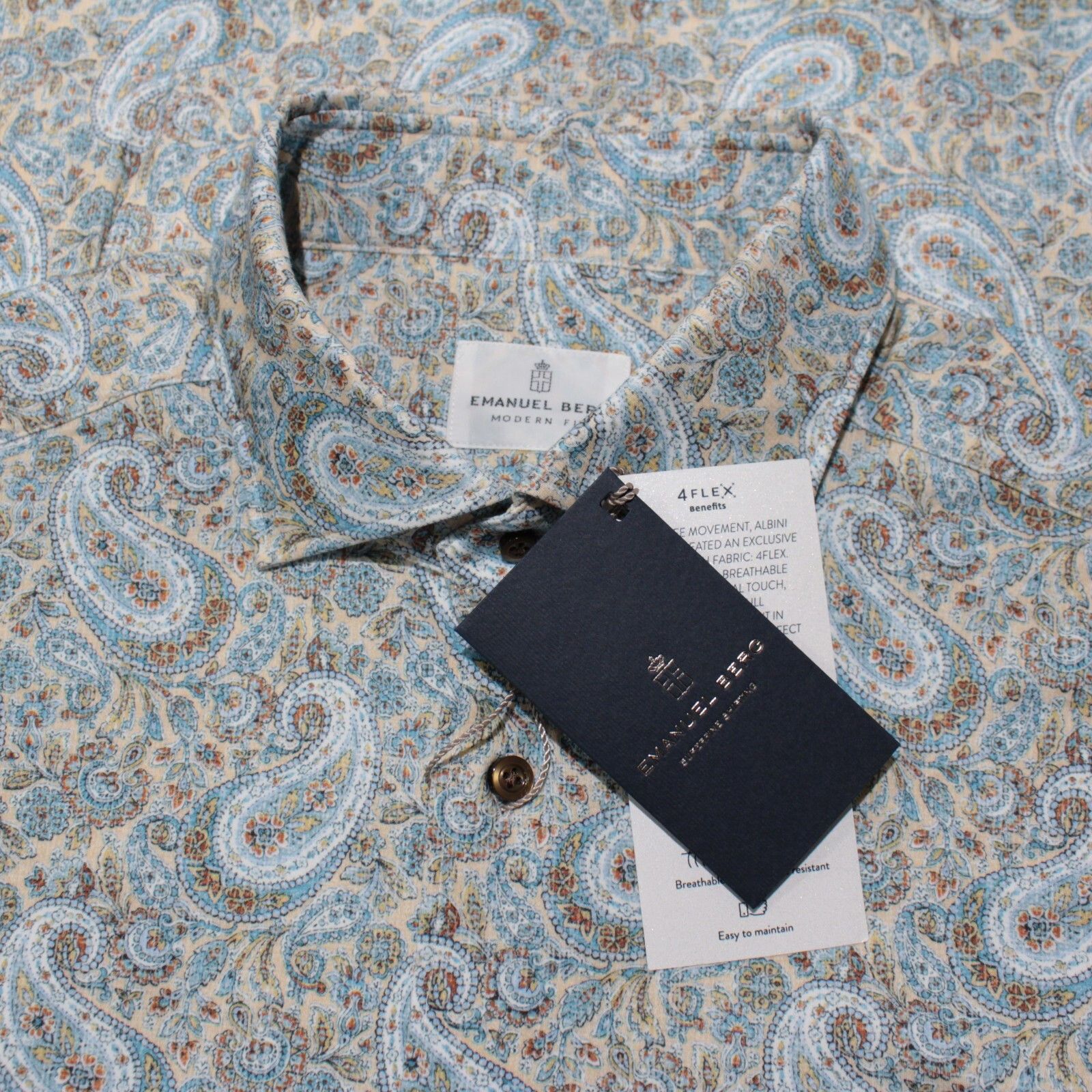 Other Emanuel Berg New with tags Shirt Size L US In Blue Size US L / EU 52-54 / 3 - 1 Thumbnail