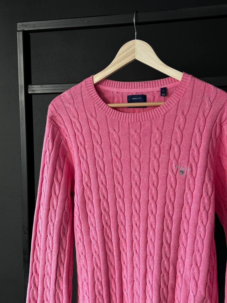 Gant Gant Cable Knit Pink Old Money Sweater Size L Size US L / EU 52-54 / 3 - 2 Thumbnail