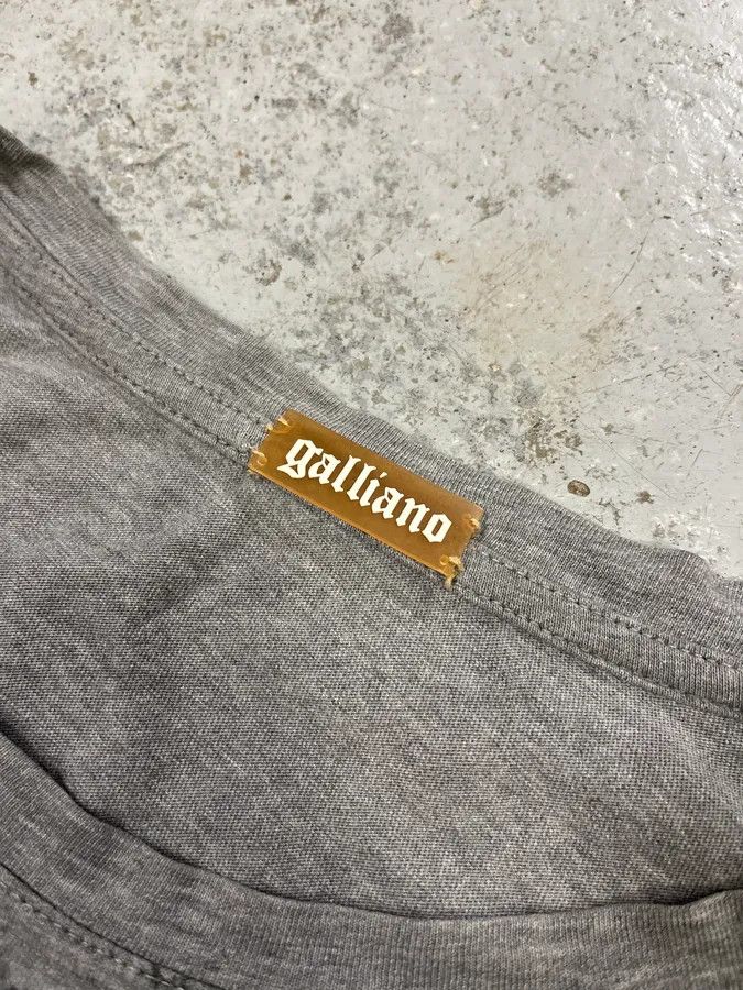 John Galliano 2010s John Galliano Grey Faith Cross Longsleeves Size US M / EU 48-50 / 2 - 7 Thumbnail