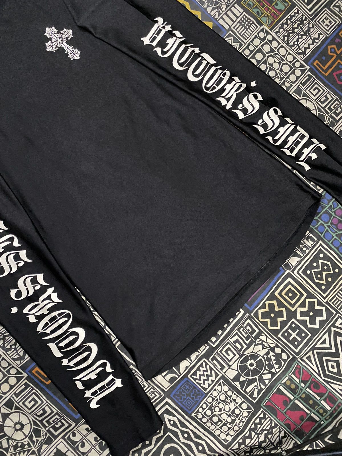 14th Addiction × Japanese Brand × Le Grande Bleu (L.G.B.) Body Maker Chrome Cross Polyster Longsleeve T shirt Size US S / EU 44-46 / 1 - 4 Thumbnail