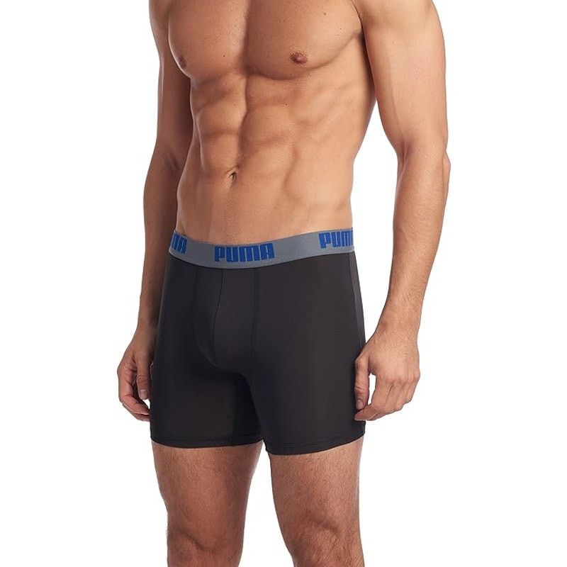 Puma New 3-Pack PUMA Mens Small Black Performance Boxer Briefs Size ONE SIZE - 2 Thumbnail