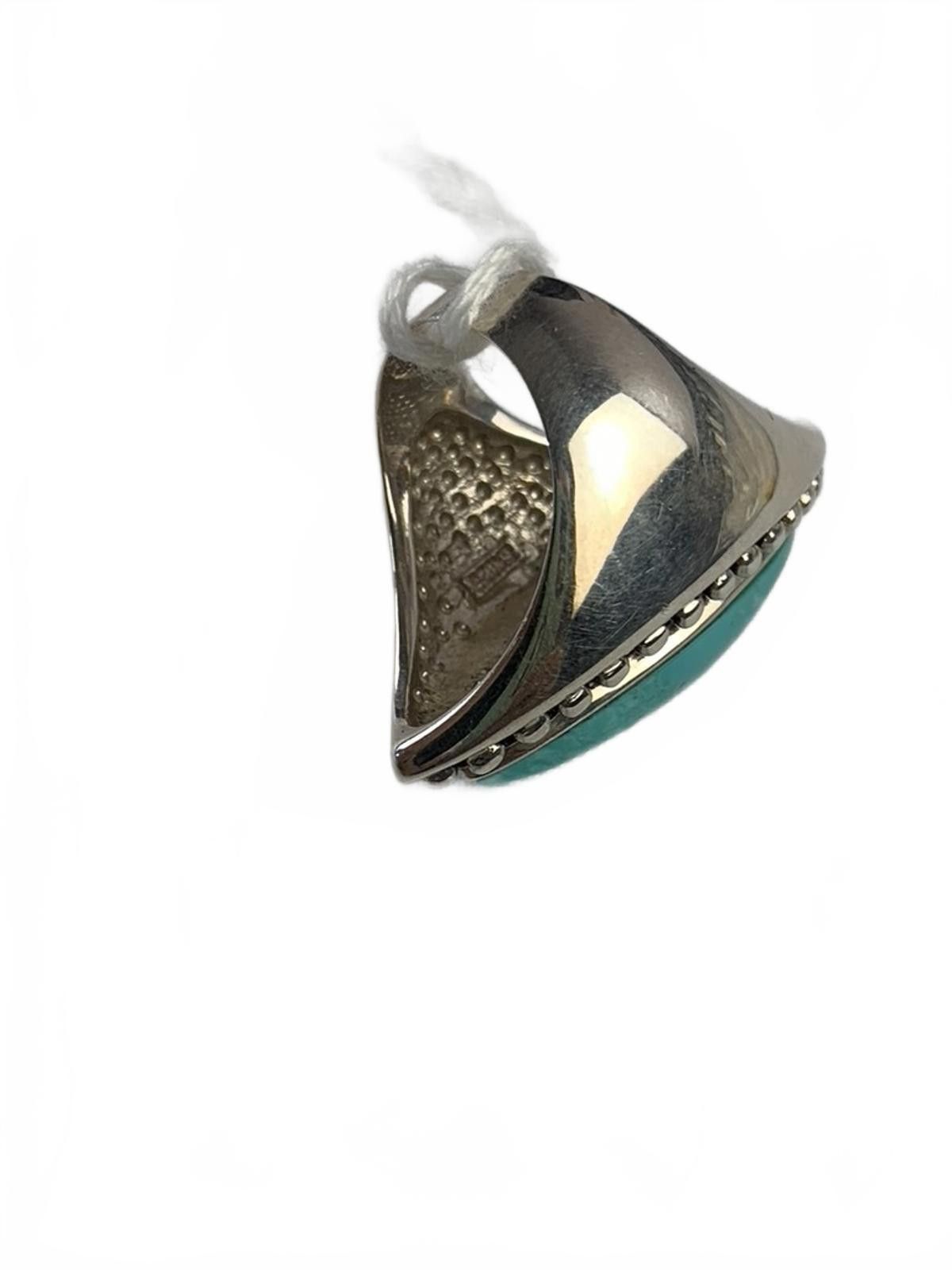Other Sally C. Treasures Sterling Silver Turquoise Marquise Ring Size ONE SIZE - 9 Thumbnail