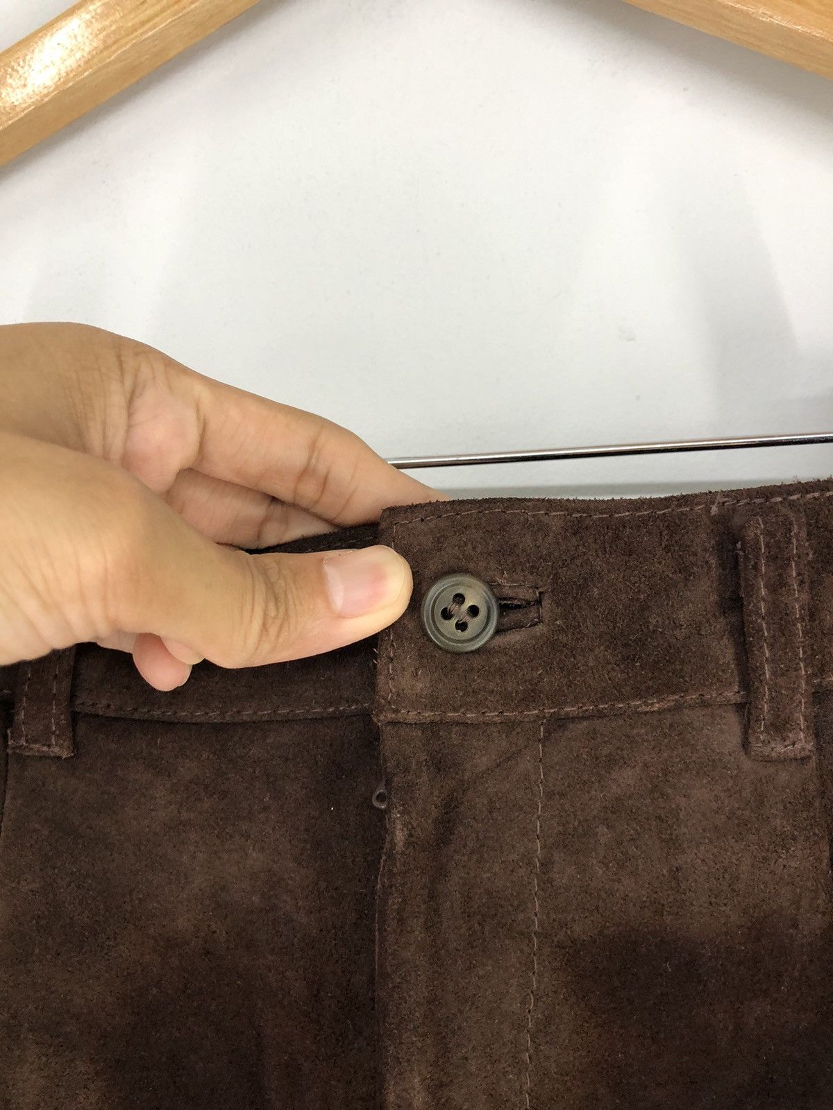 Leather Vintage Cow Leather Short Pants Size 23" - 8 Thumbnail