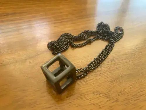 Other Hollow Cube Pendant Necklaces 🔥🔥🔥 Size ONE SIZE - 3 Thumbnail