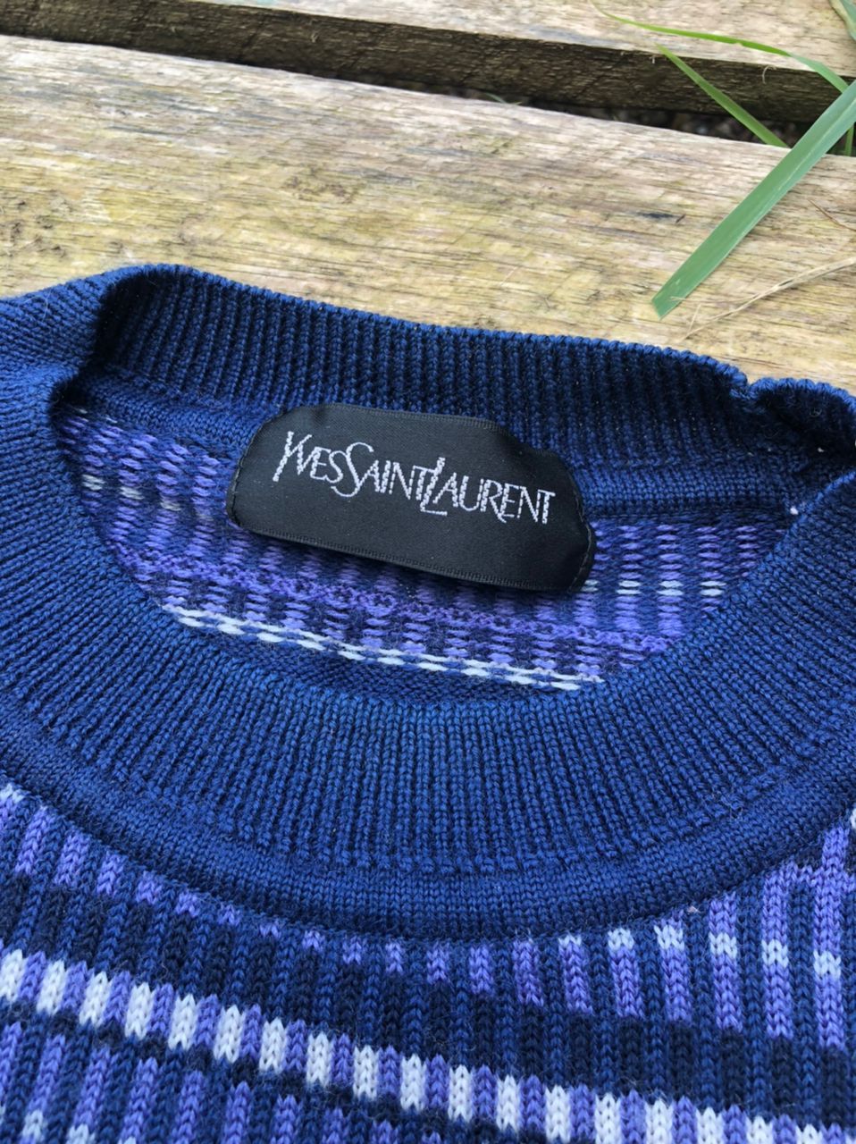 Vintage × Yves Saint Laurent Vintage YSL Yves Saint Laurent Stripes Knitwear Size US S / EU 44-46 / 1 - 3 Thumbnail
