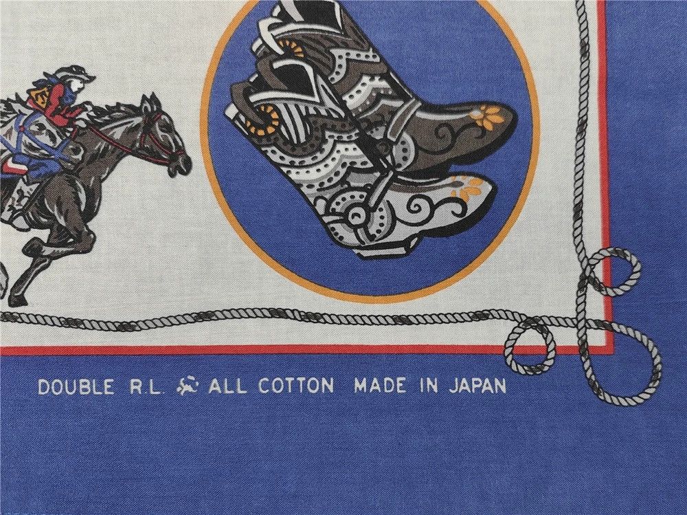 RRL Ralph Lauren RRL Vintage Rodeo Cowboy Bandanna COTTON Scarf handkerchief Size ONE SIZE - 6 Thumbnail