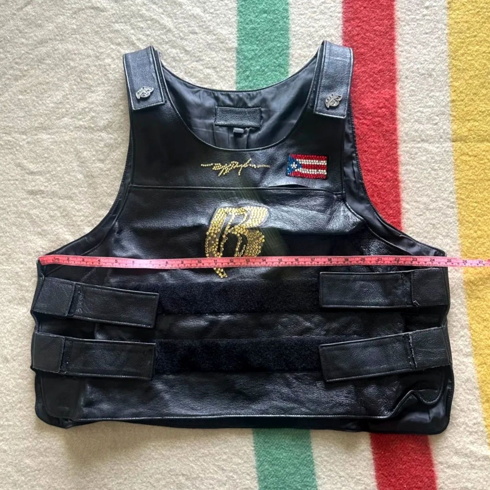 Vintage VINTAGE Ruff Ryders Leather Motorcycle Biker Vest 3XL Mens Black DMX Big Pun Fat Joe Regular 3XL Vest Size US XXL / EU 58 / 5 - 6 Thumbnail