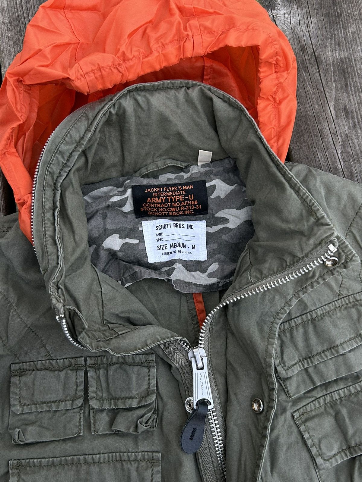 Schott Vintage Schott N.Y.C. Khaki Jacket Size US M / EU 48-50 / 2 - 8 Thumbnail
