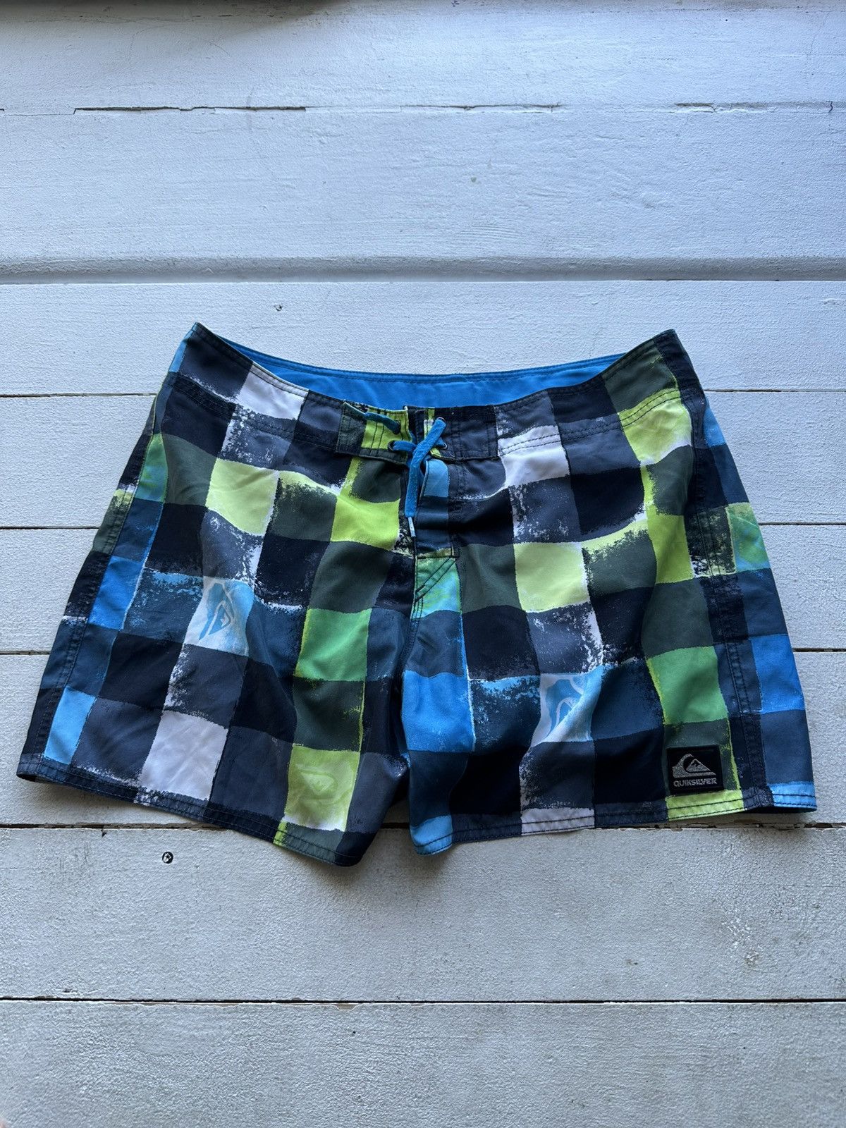 Quiksilver 🚨Vintage Quiksilver Shorts Big Logo Y2K Style 90s Surfing Size US 36 / EU 52 - 1 Thumbnail