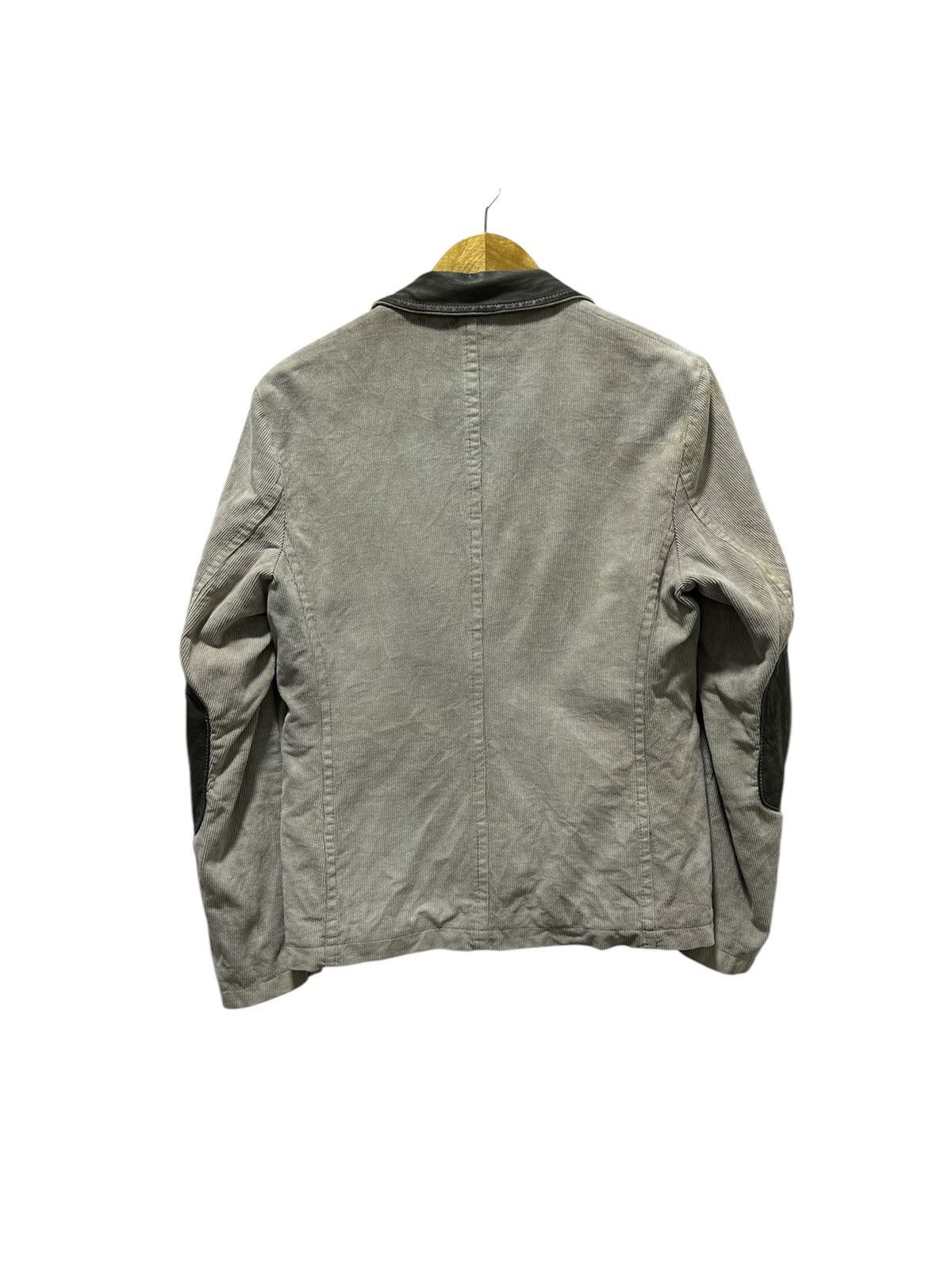 Giorgio Brato Giorgio Brato Corduroy Jacket With Leather Detailing Trim Size US M / EU 48-50 / 2 - 2 Thumbnail
