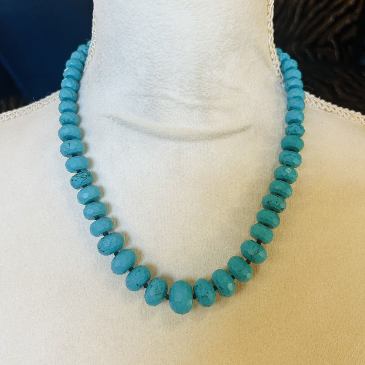 Vintage Vintage Lucas Lameth faceted graduated knotted necklace Size ONE SIZE - 2 Thumbnail