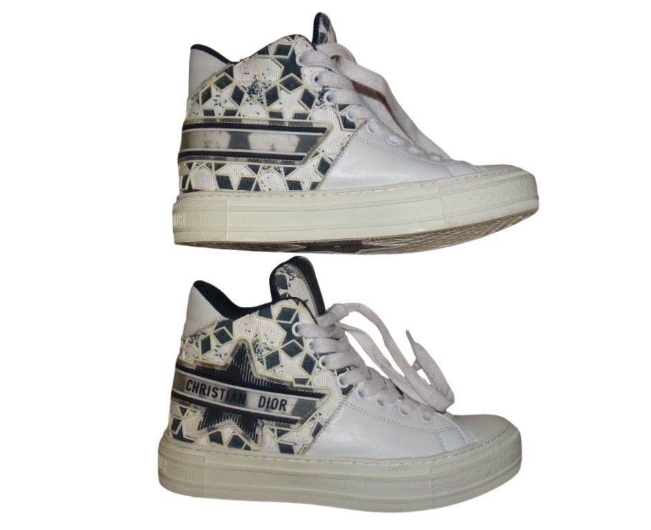 Dior DIOR WALK'N DIOR STAR LACE UP LEATHER SNEAKERS Size US 6 / IT 36 - 5 Thumbnail
