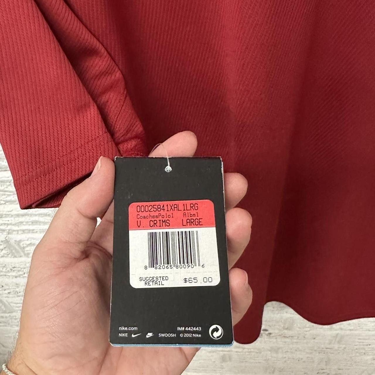 Nike New With Tags Nike Alabama Crimson Tide Dri Fit Collared L Size US L / EU 52-54 / 3 - 6 Thumbnail