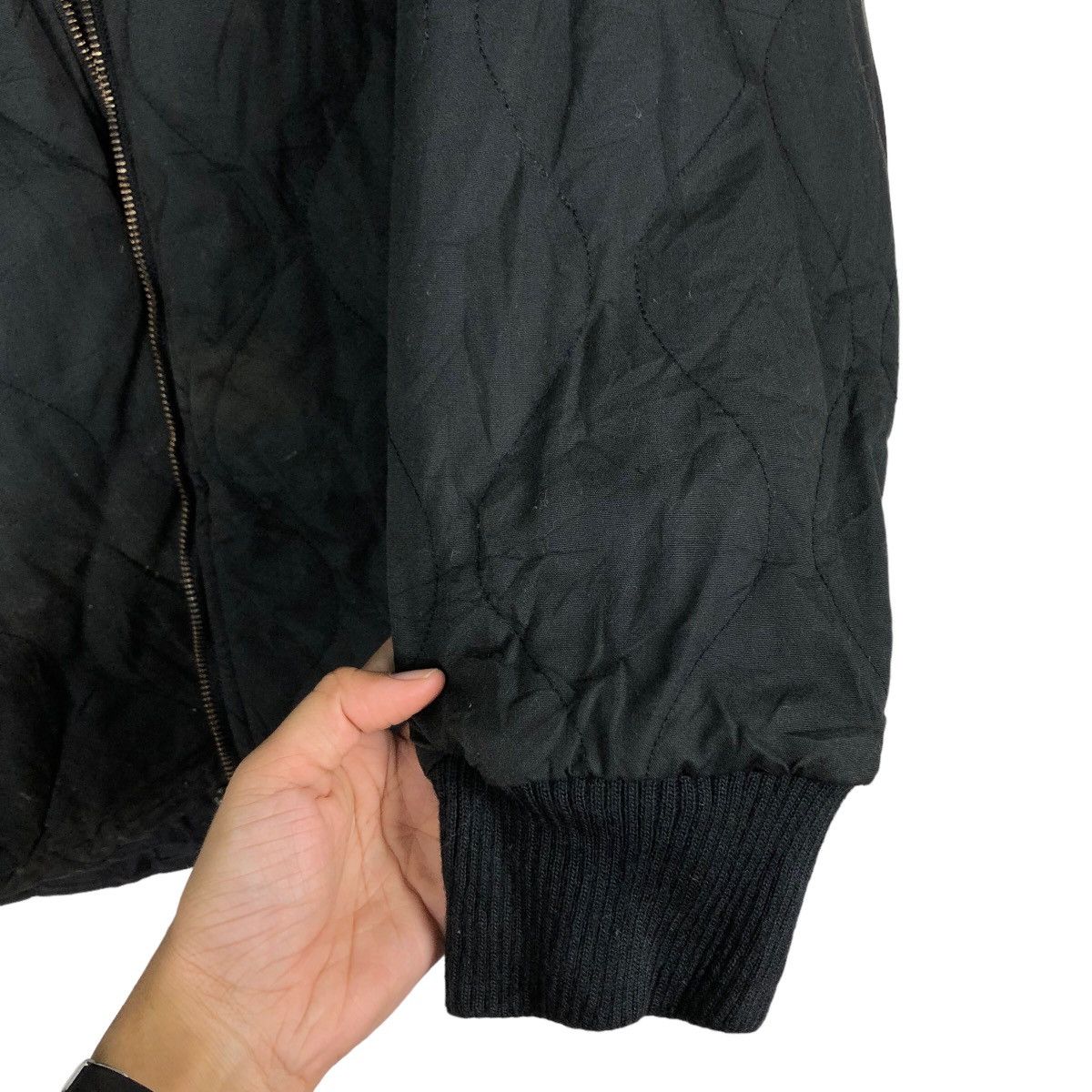 Adidas 🔥Vintage Zipper Biker Jacket Adidas Quilted Design Size US M / EU 48-50 / 2 - 15 Thumbnail