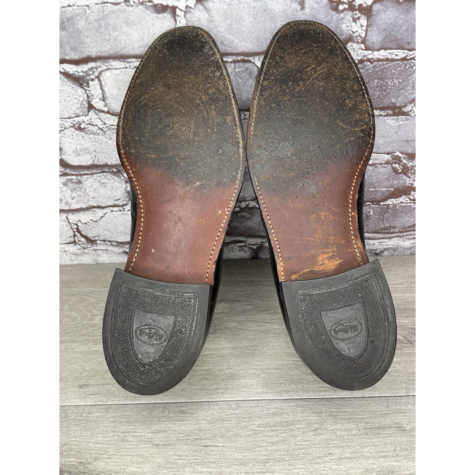 JOHN LAWRENCE SULLIVAN O'Sullivan Black Leather Wingtip VTG Loafers Dress Shoes Men Size US 12 / EU 45 - 10 Thumbnail
