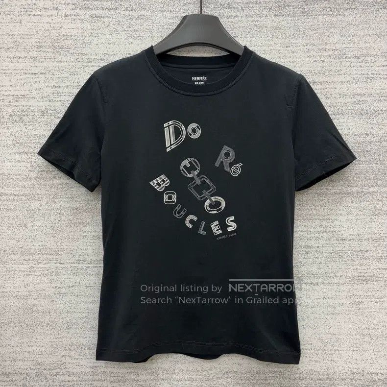 Hermes Hermes Rhythmic Dance Black Short Sleeve Size XS / US 0-2 / IT 36-38 - 1 Thumbnail